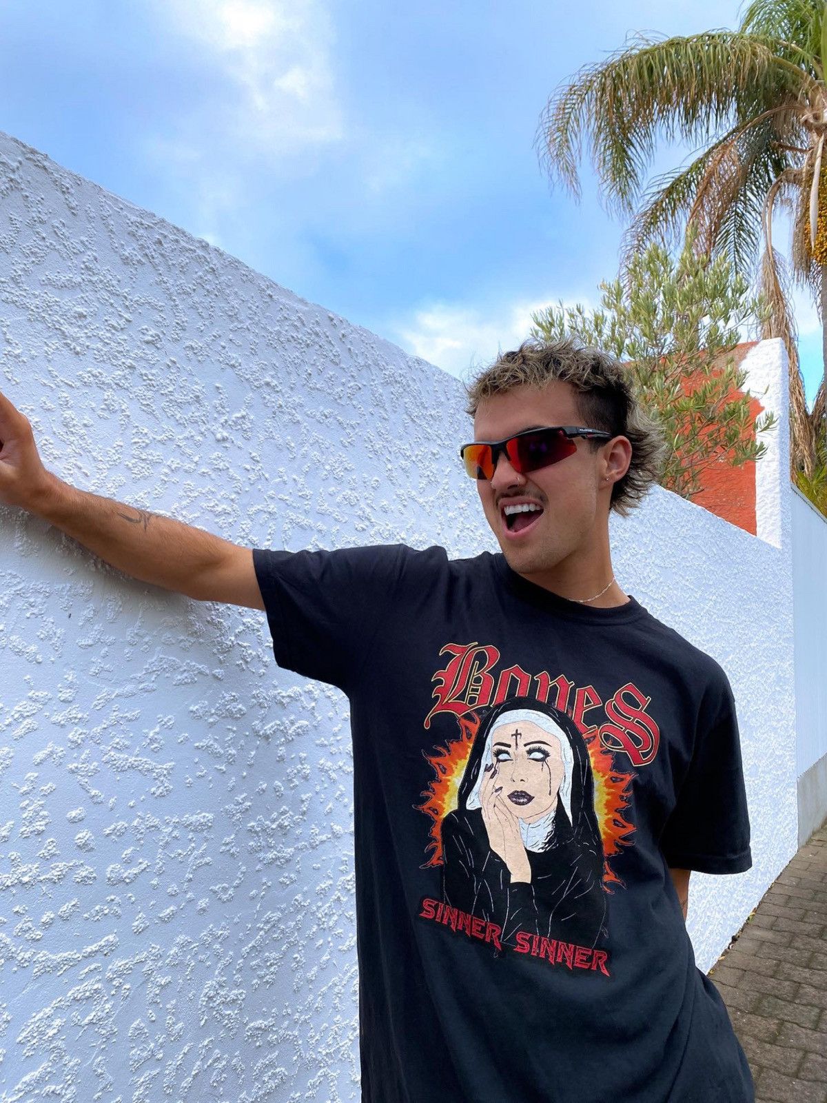 Vintage Last Drop🔥Rarest🔥Vtg Billy Bones Club Sinner ERD GRUNGE TEE Size US XXL / EU 58 / 5 - 2 Thumbnail