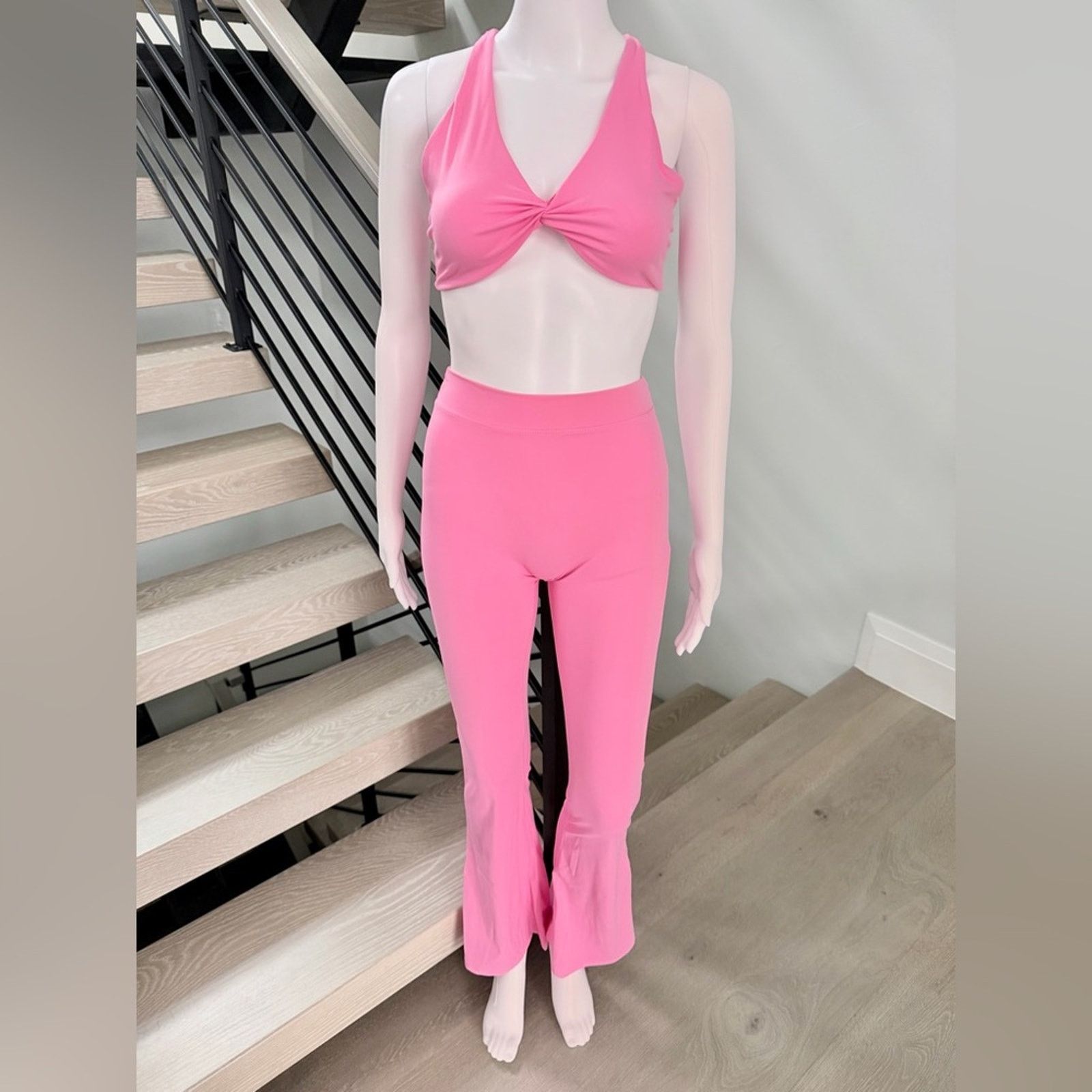 Other Pink Athletic Gym Casual Lounge Activewear Matching Set S Size 26" / US 2 / IT 38 - 4 Thumbnail