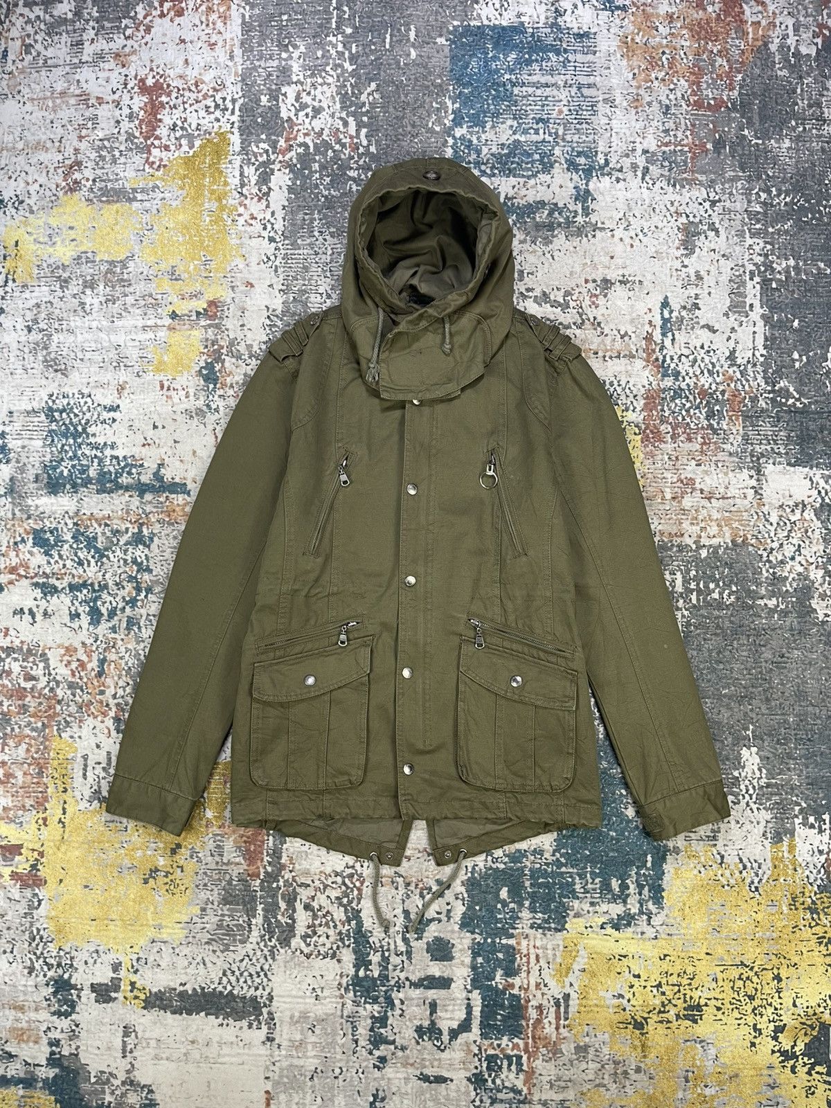 In The Attic Y2k In The Attic Apocalypse Style Bono Hoodie Jacket Size US M / EU 48-50 / 2 - 2 Thumbnail