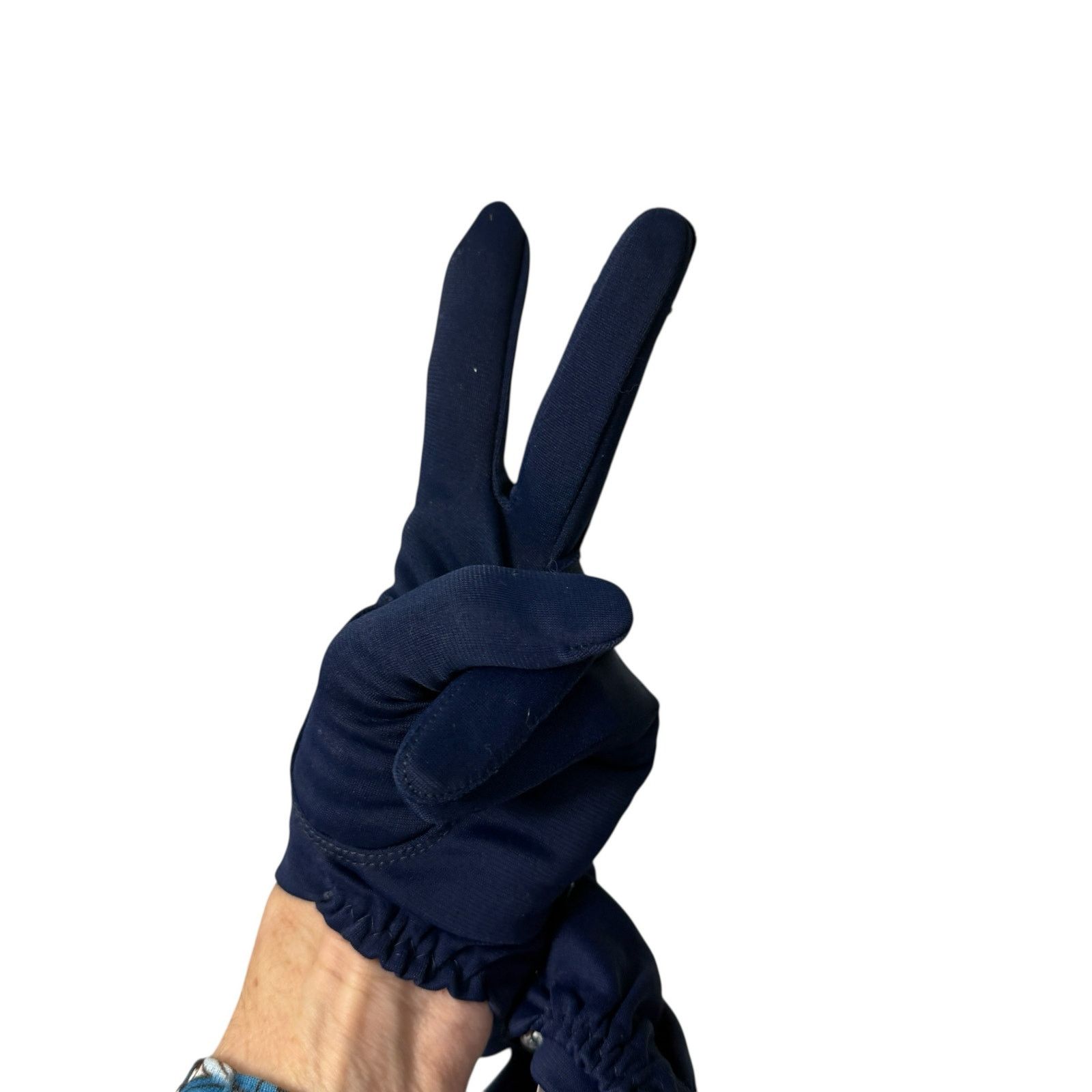 Vintage NWT Vintage 1960s Kayser Nylon Wrist Gloves XS Size ONE SIZE - 4 Thumbnail
