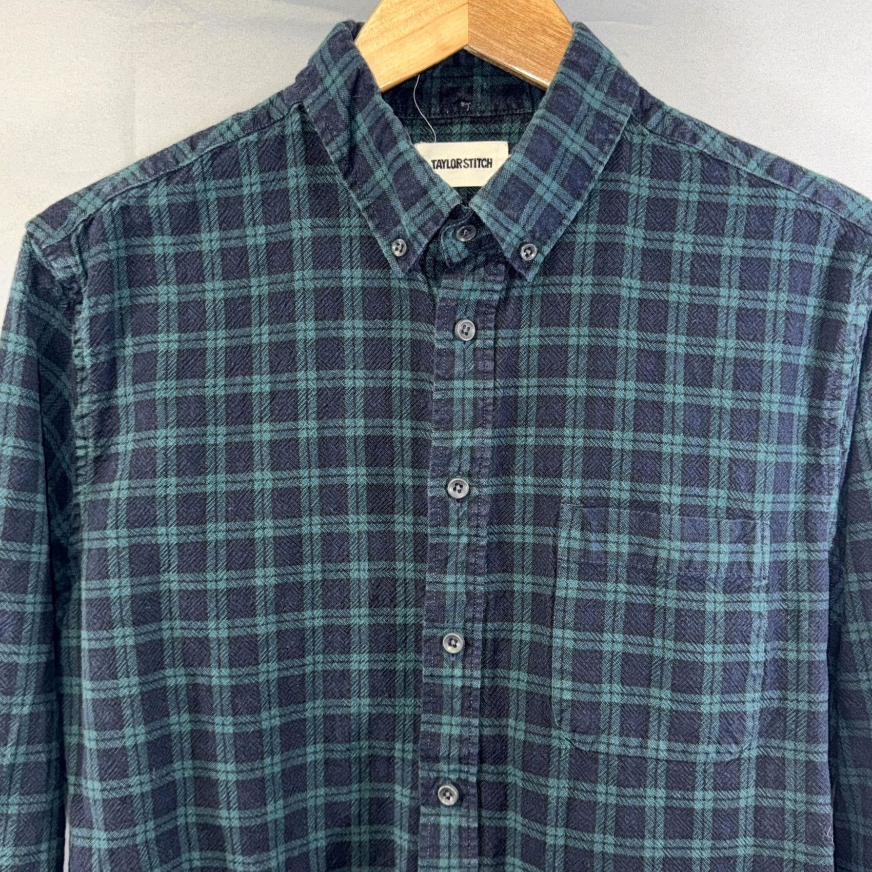 Taylor Stitch Taylor Stitch Shirt Mens Large Green Blue Plaid Button Down Long Sleeve Casual Size US XL / EU 56 / 4 - 5 Thumbnail