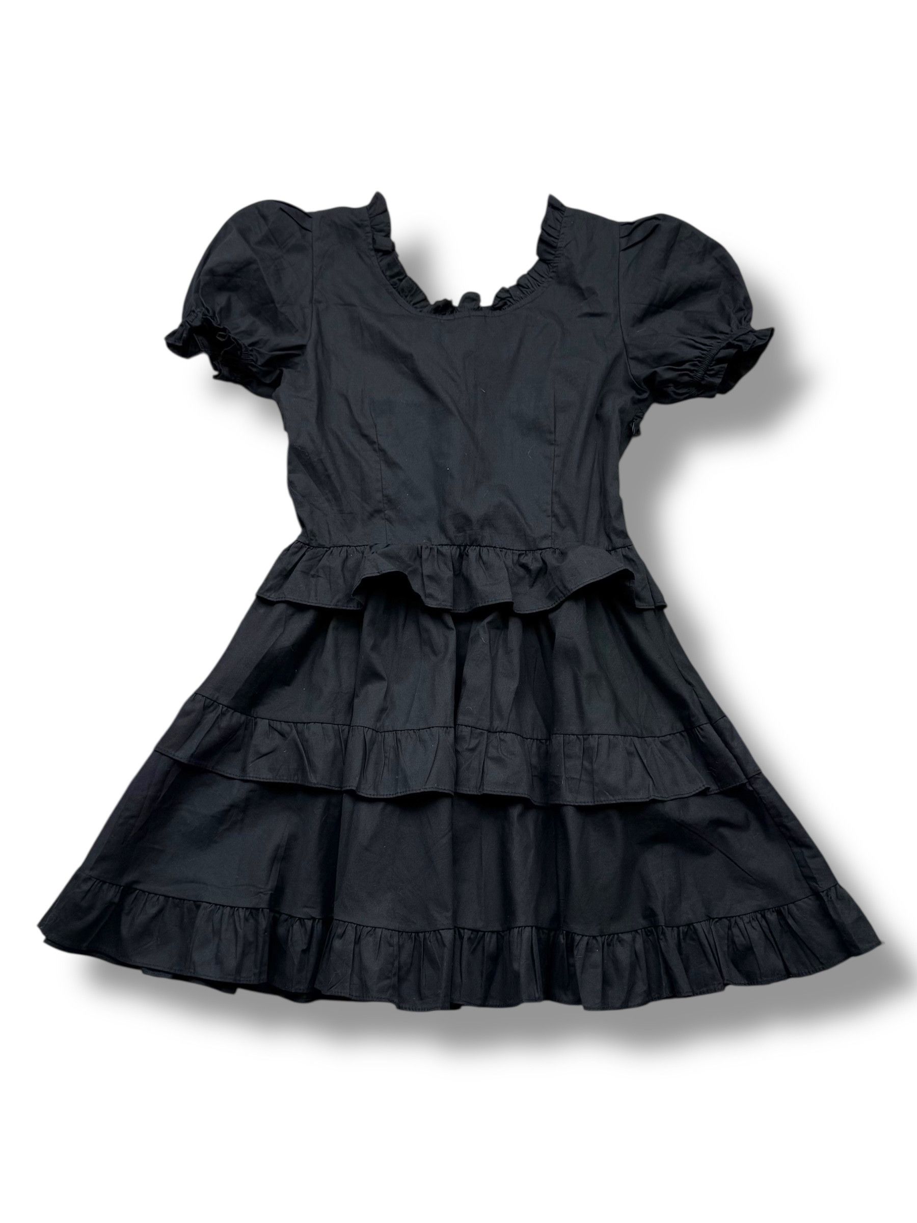 Japanese Brand Vintage Flare Dress With Bondage(V235) Size XS / US 0-2 / IT 36-38 - 5 Thumbnail