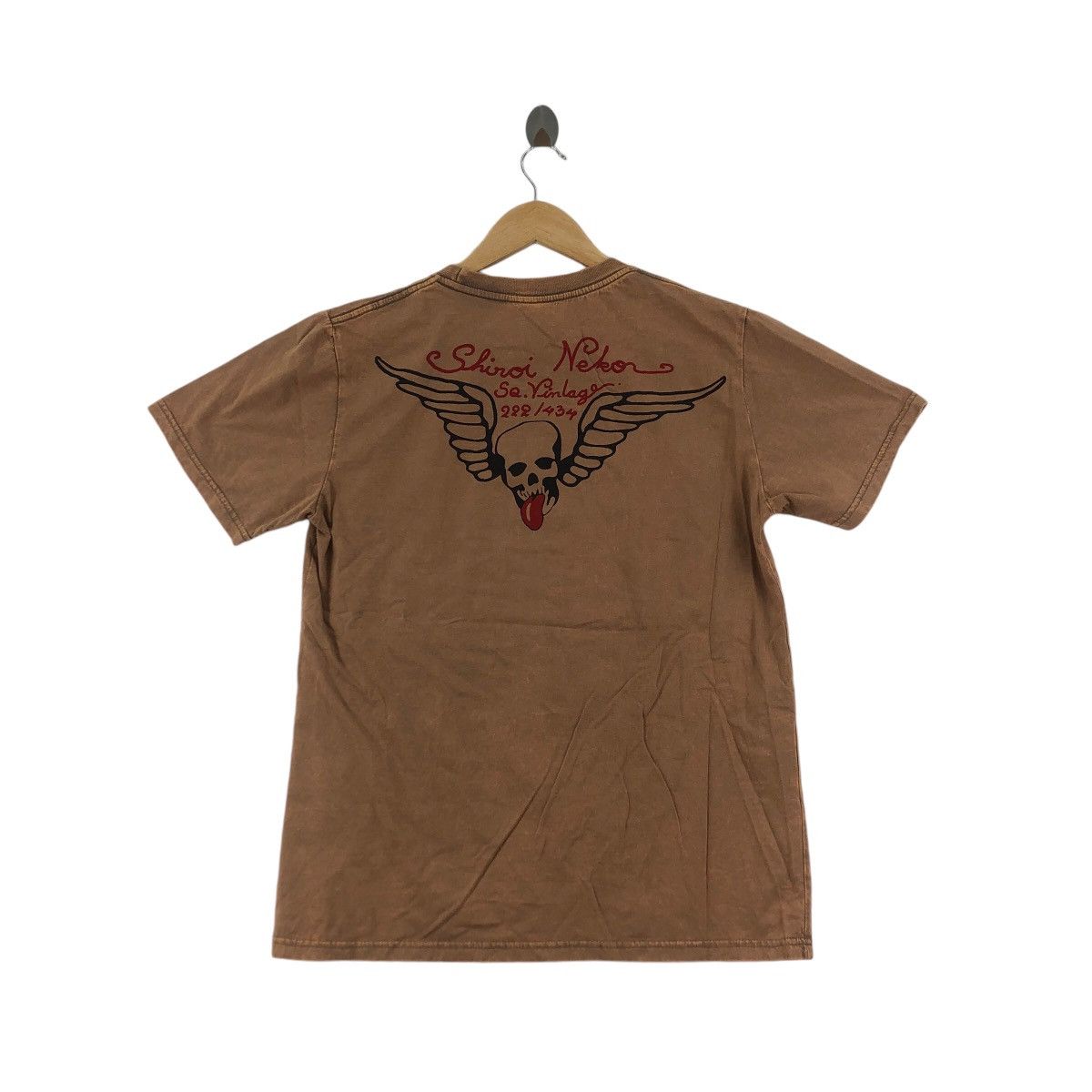 Vintage Vintage SHIROI NEKO SWAROVSKI Skull Tee Shirt Top Bones Size US M / EU 48-50 / 2 - 4 Thumbnail