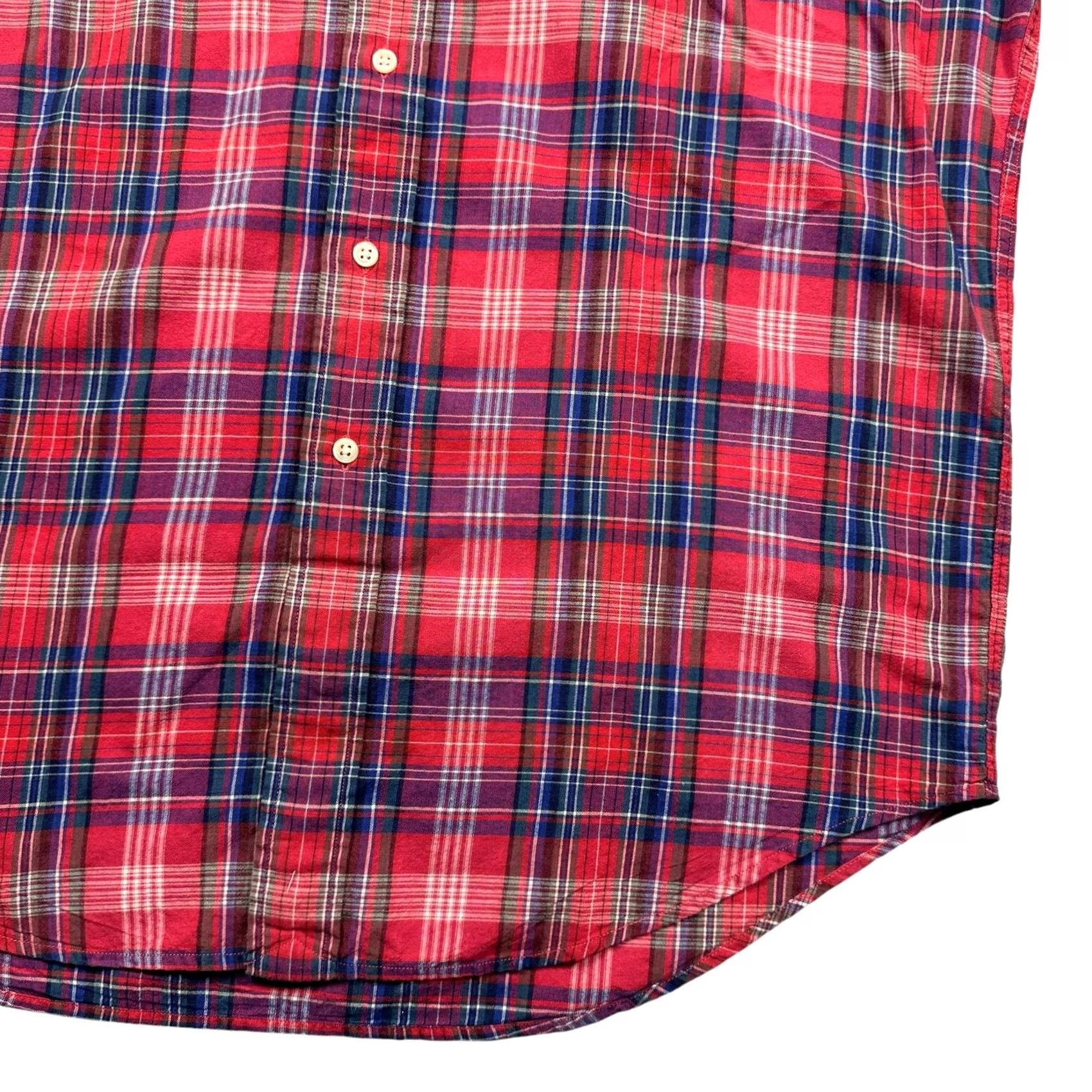 Ralph Lauren Ralph Lauren Shirt Men’s Medium Blake Cotton Short Sleeve Button-Down Pink Blue Size US M / EU 48-50 / 2 - 3 Thumbnail