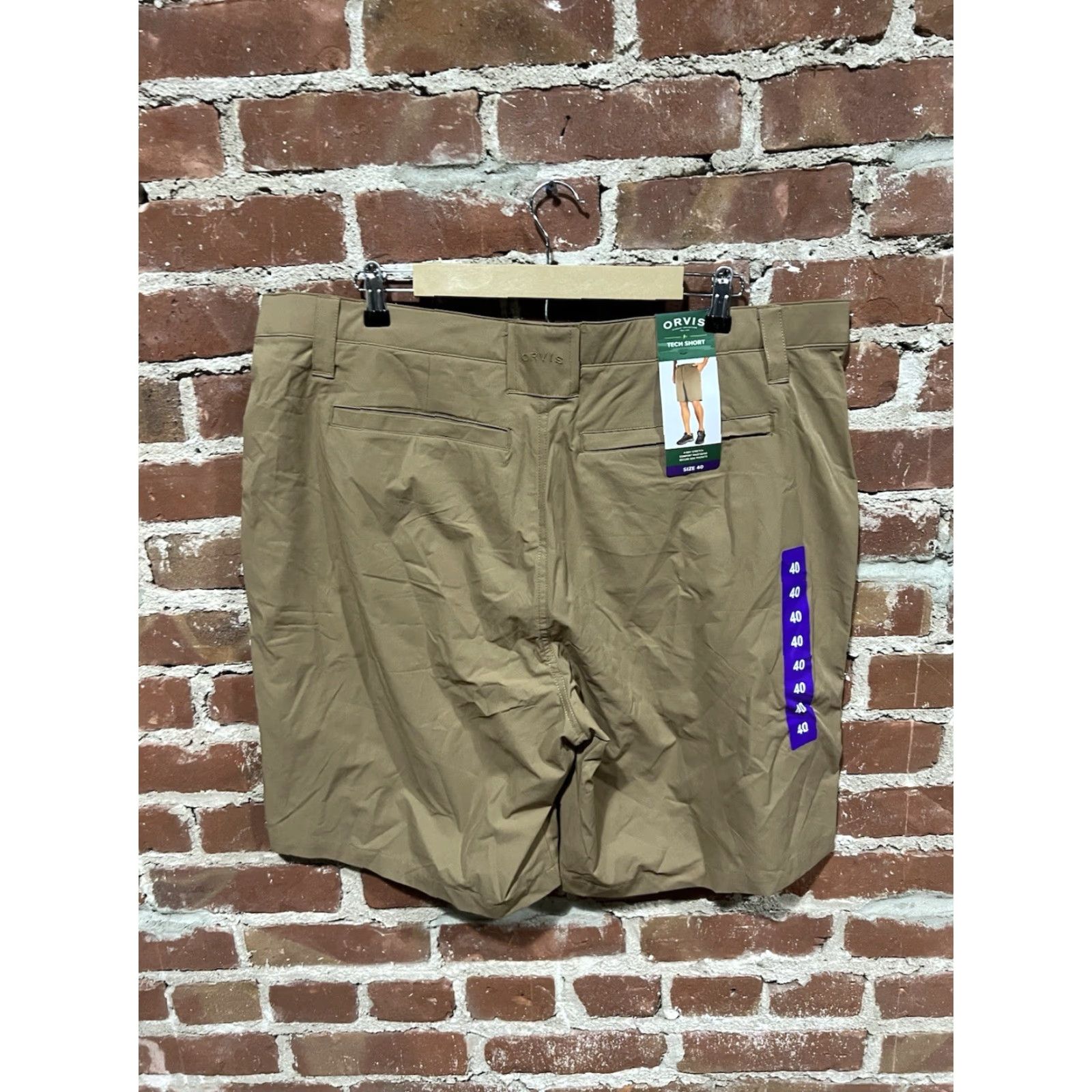 Orvis Orvis Mens Brown Chino Tech Short Size 40 NWT Size US 40 / EU 56 - 2 Thumbnail