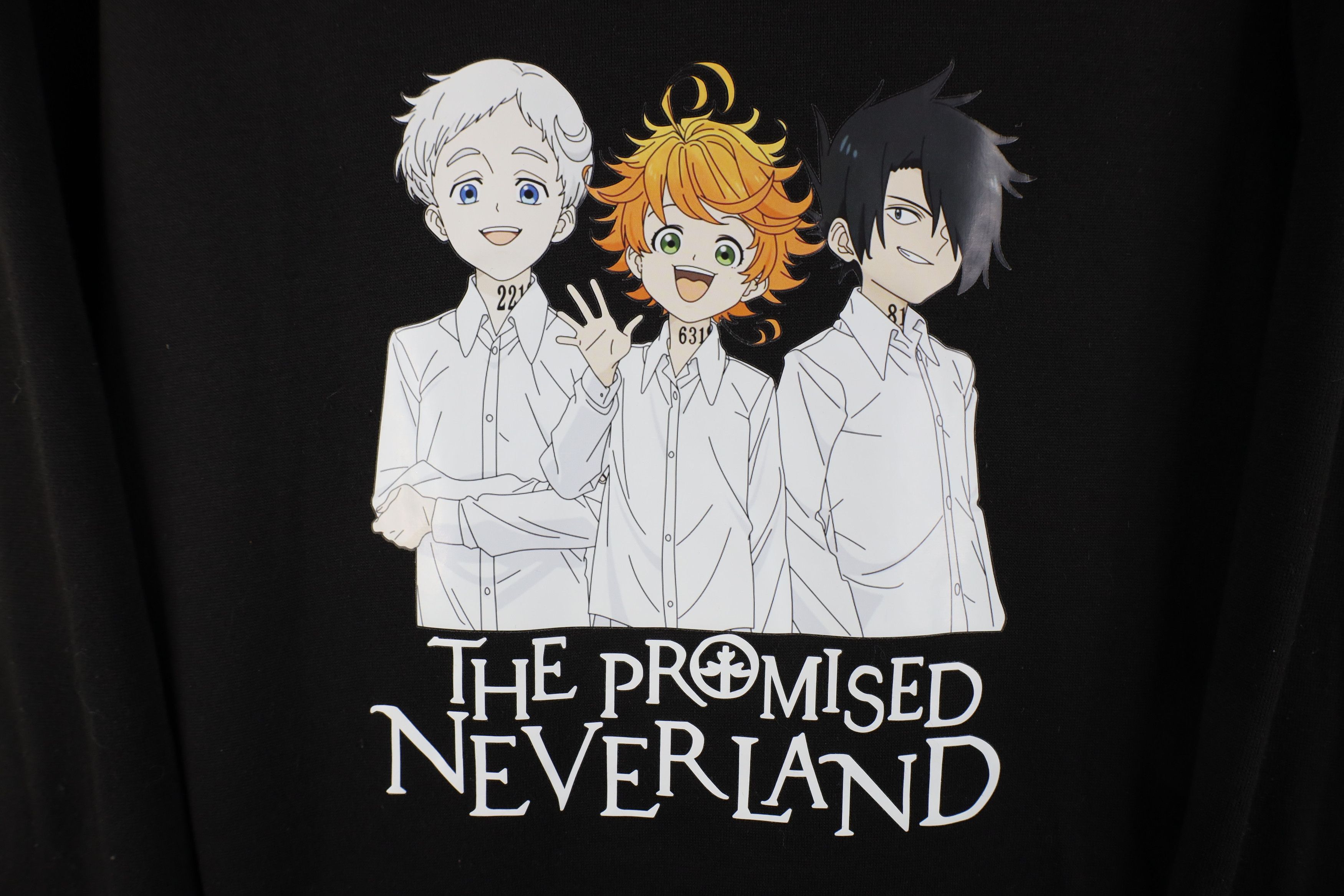 Vintage The Promised Neverland Japanese Anime Manga Hoodie Black Size M / US 6-8 / IT 42-44 - 4 Thumbnail