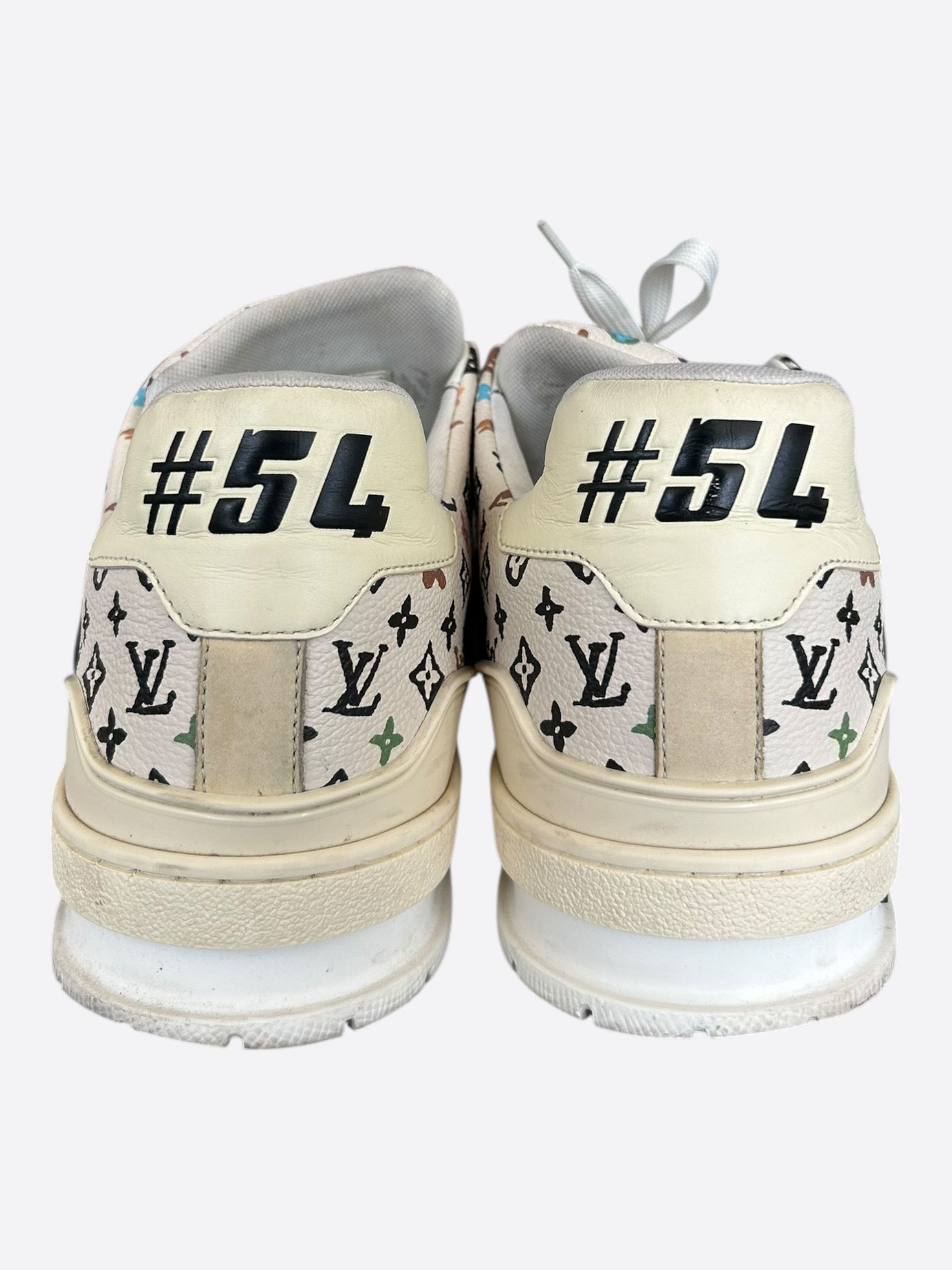 Louis Vuitton Tyler The Creator White & Multicolor Monogram Trainers Size US 10 / EU 43 - 4 Thumbnail