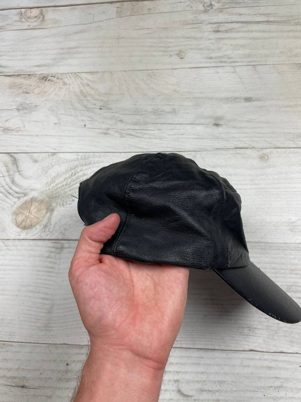Vintage Vintage BMW Leather Cap 90s Racing NASCAR Size ONE SIZE - 7 Thumbnail