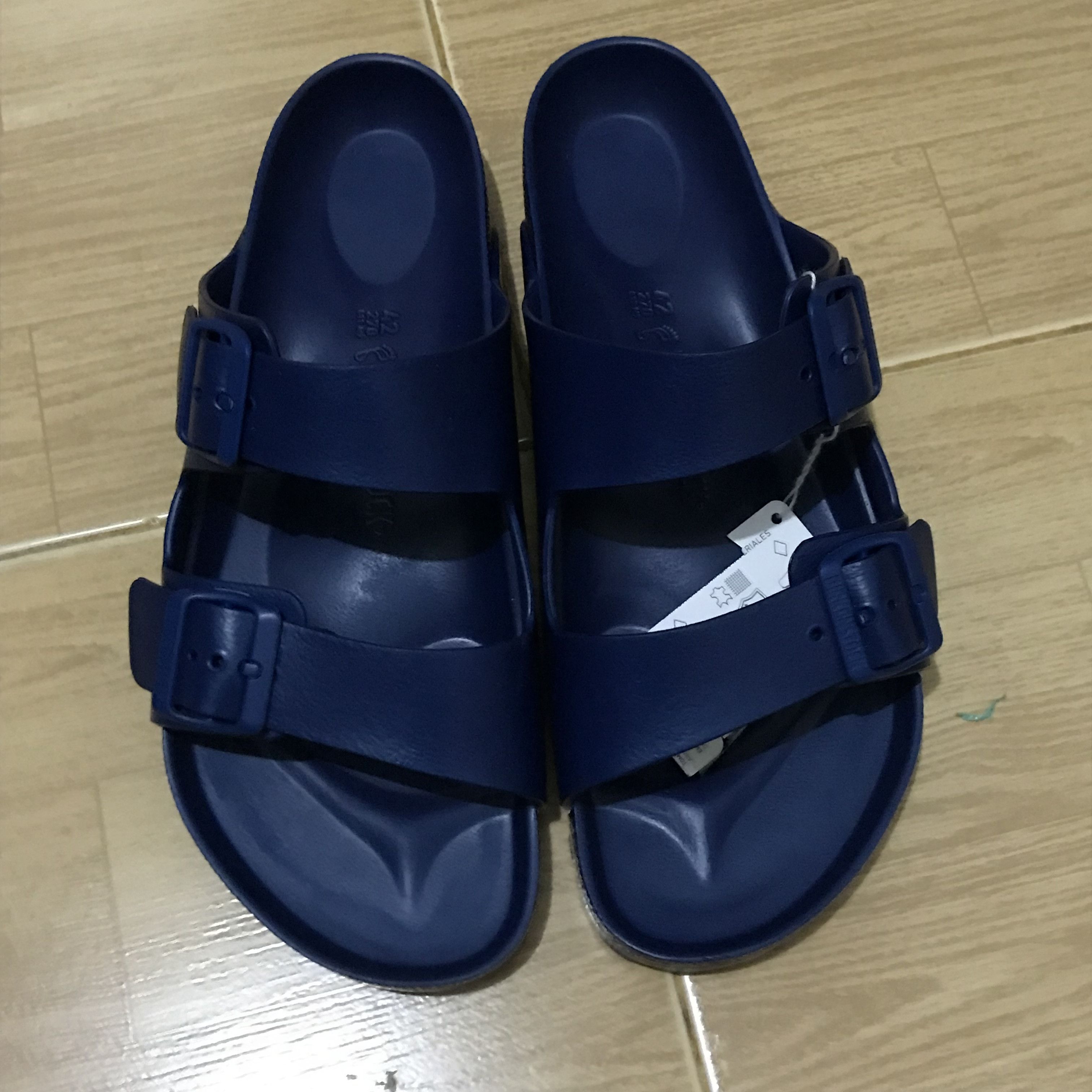 Birkenstock Birkenstock Navy Blue eva Rubber Sole Sandals Two Strap Size US 9 / EU 42 - 7 Thumbnail