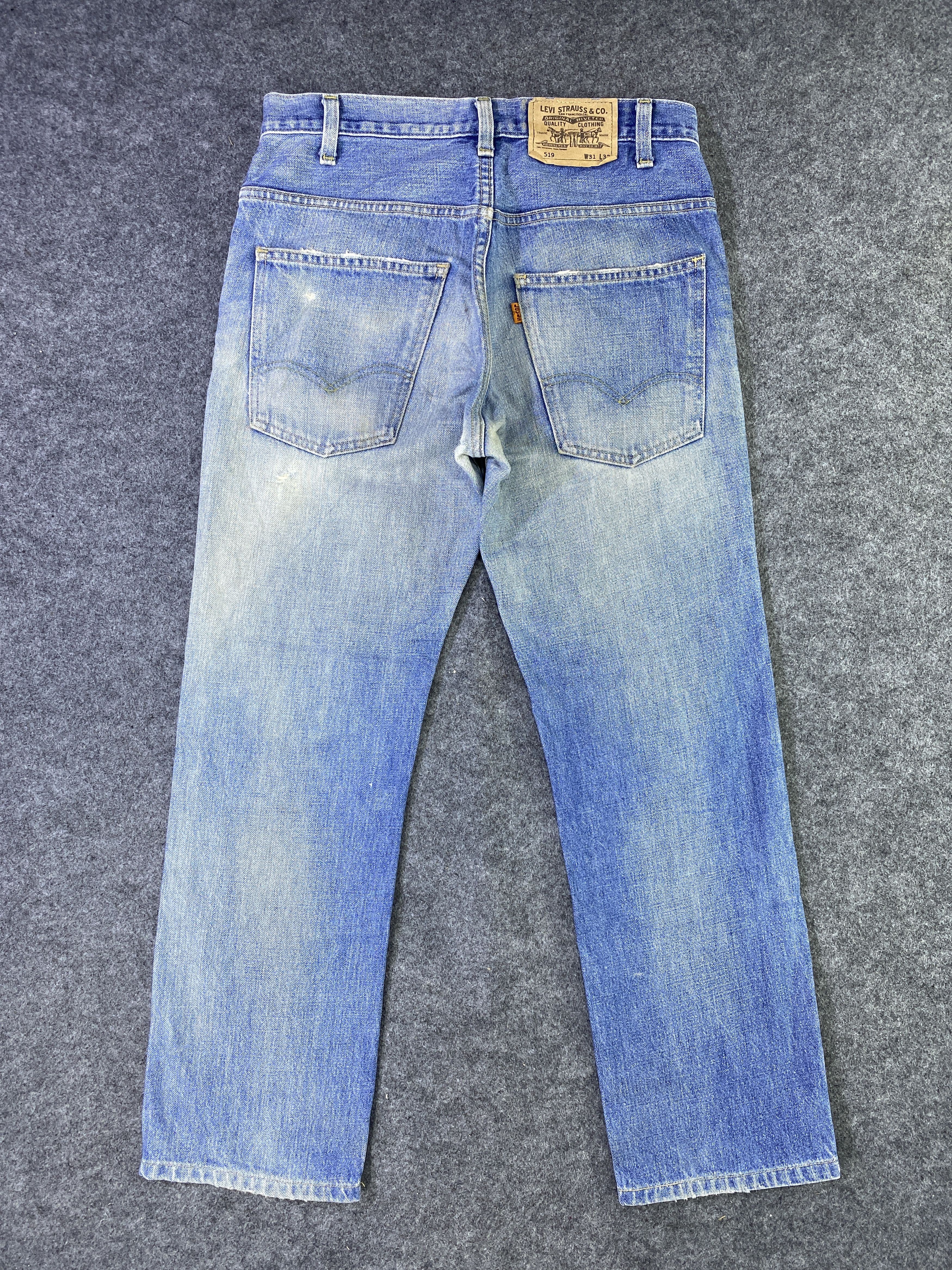 Levi's Vintage Levi's 519 Distressed Blue Wash Jeans - J964 Size US 31 - 3 Thumbnail