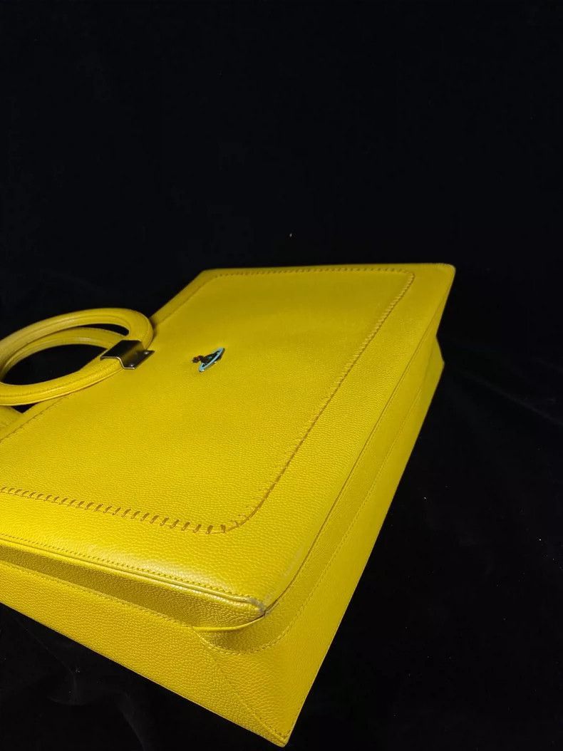 Vivienne Westwood Vivienne Westwood Yellow Handbag with Circular Handle Size ONE SIZE - 5 Thumbnail
