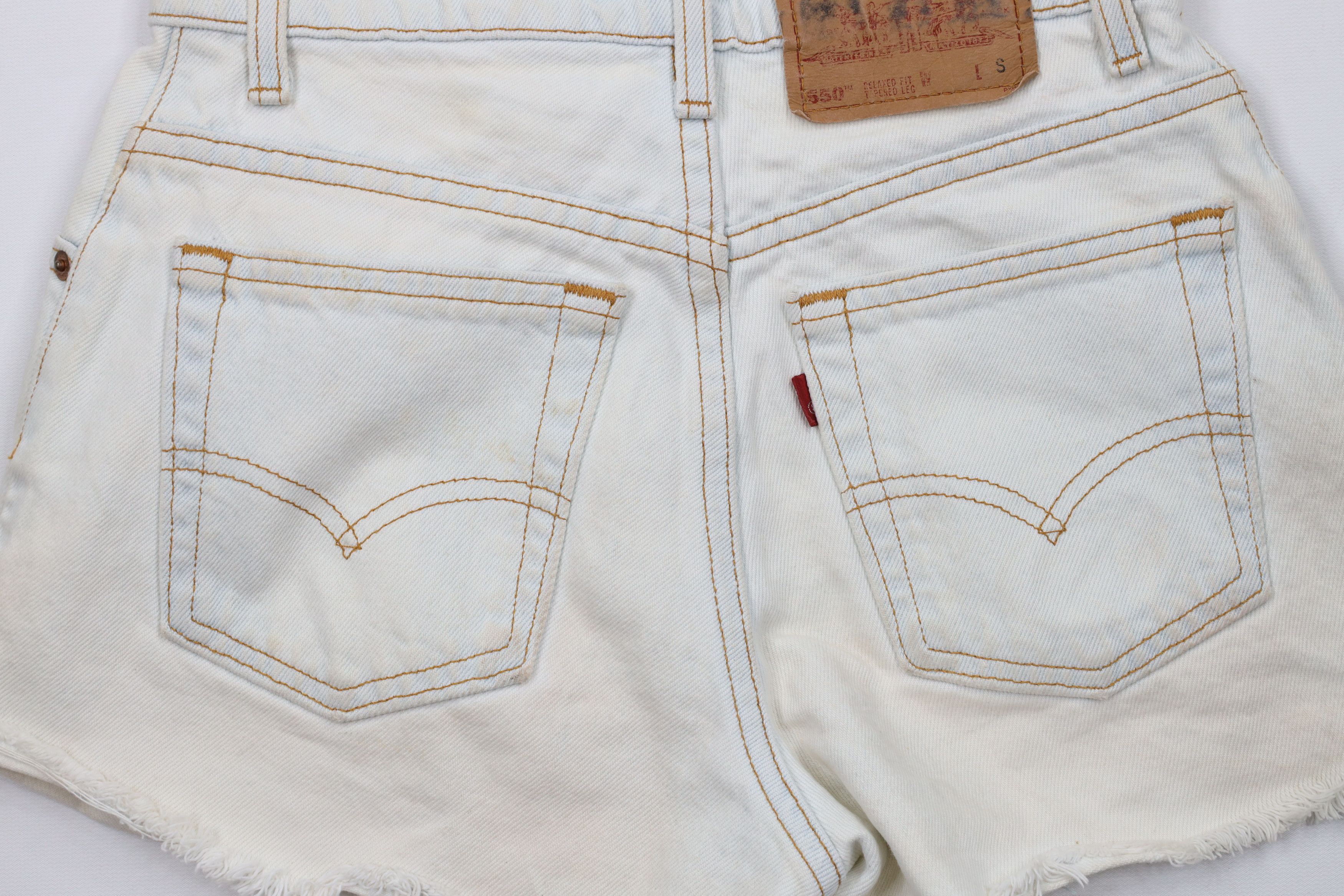 Levi's × Vintage Vintage 90s Levis 550 Cut Off Denim Jean Shorts Jorts USA Size 27" / US 4 / IT 40 - 10 Thumbnail