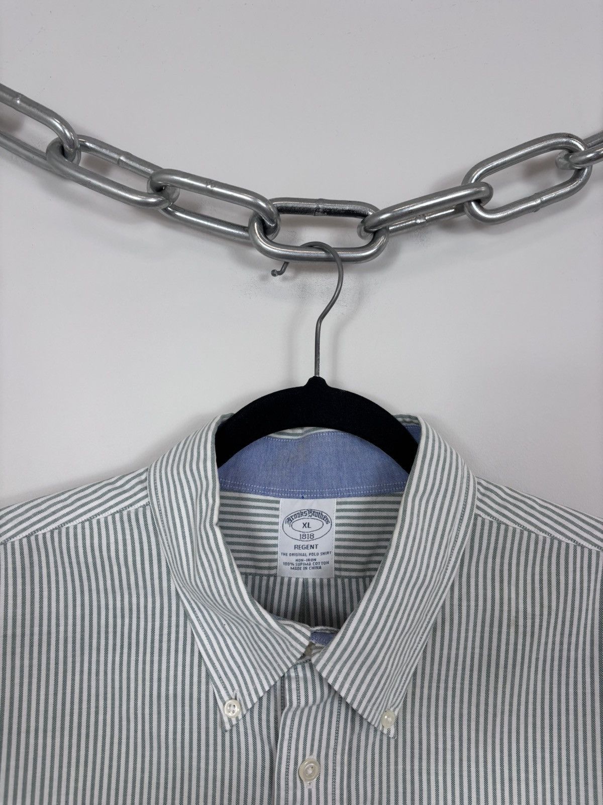 Brooks Brothers Brooks Brothers 1818 Regent Men’s Striped Long Sleeve Shirt Size US XL / EU 56 / 4 - 4 Thumbnail