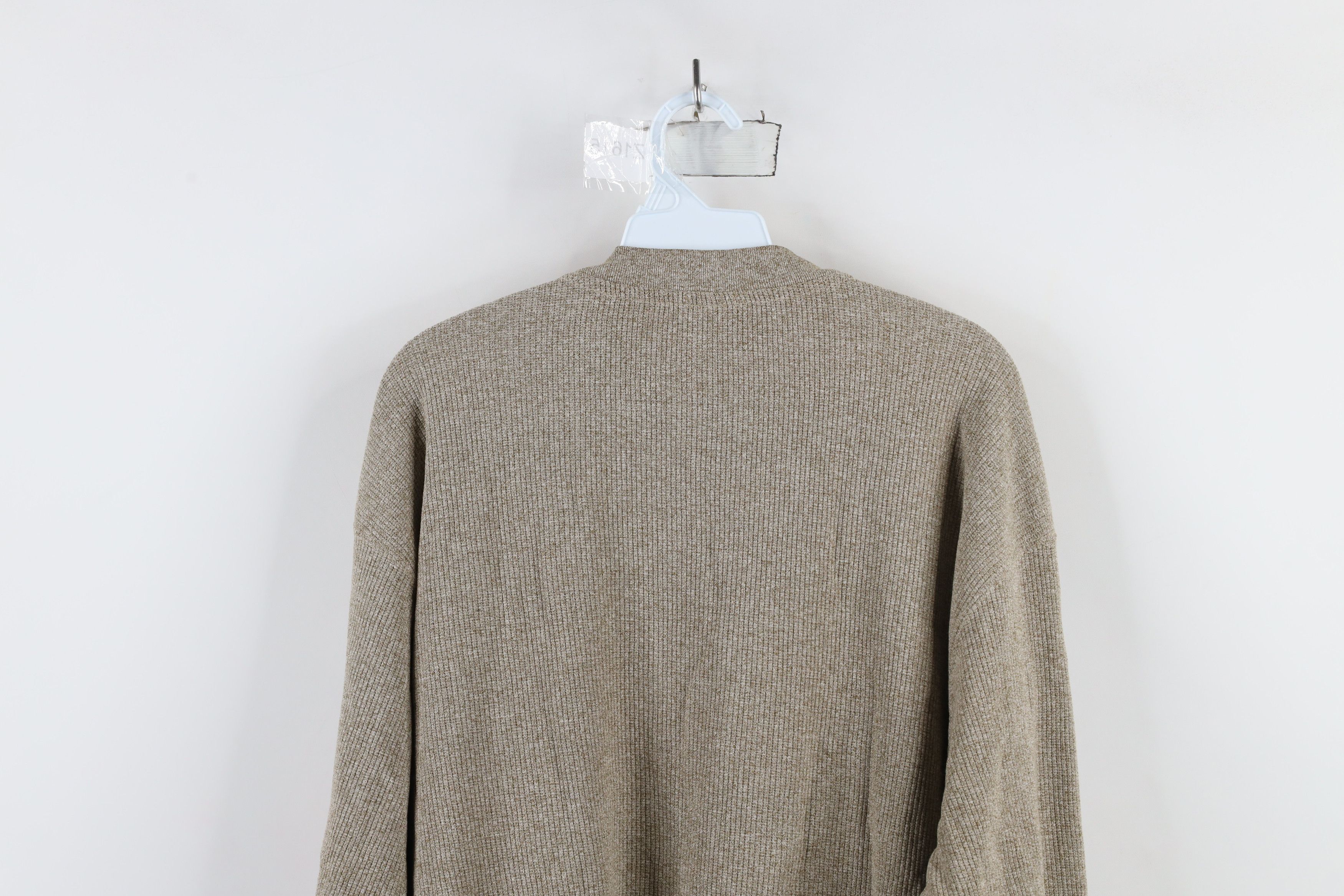 Vintage Vintage 90s Streetwear Ribbed Long Sleeve Henley T-Shirt Size US XL / EU 56 / 4 - 8 Thumbnail