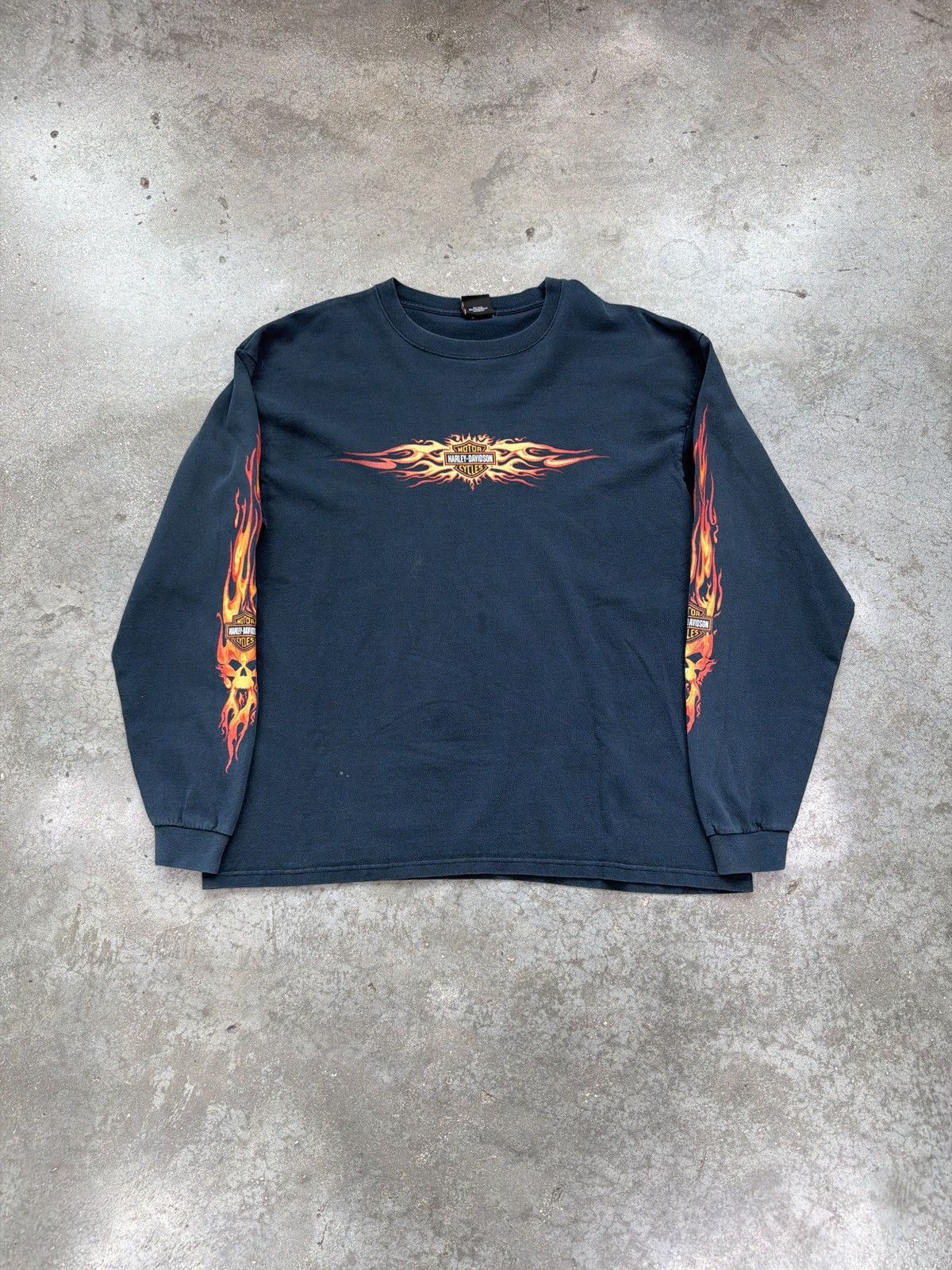 Harley Davidson Harley Davidson vintage flames tee Size US XL / EU 56 / 4 - 1 Thumbnail