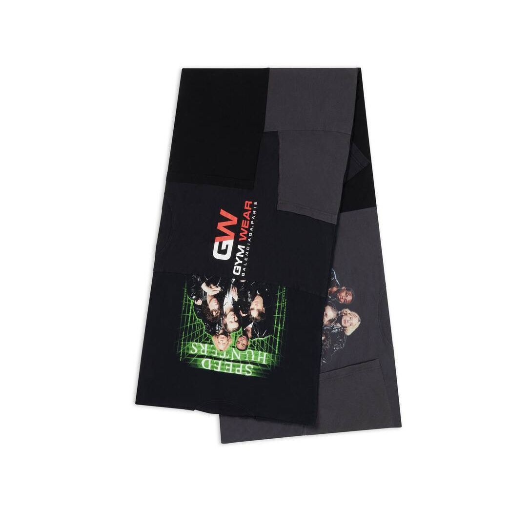 Balenciaga o1mt1gz0924 Size: OS / Unisex Upcycled Scarf in Black Size ONE SIZE - 1 Thumbnail