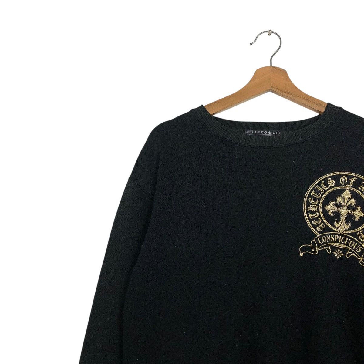 Japanese Brand 🔥VINTAGE SWEATSHIRT CONSPICUOUS CROSS BIG LOGO DESIGN Size US M / EU 48-50 / 2 - 9 Thumbnail