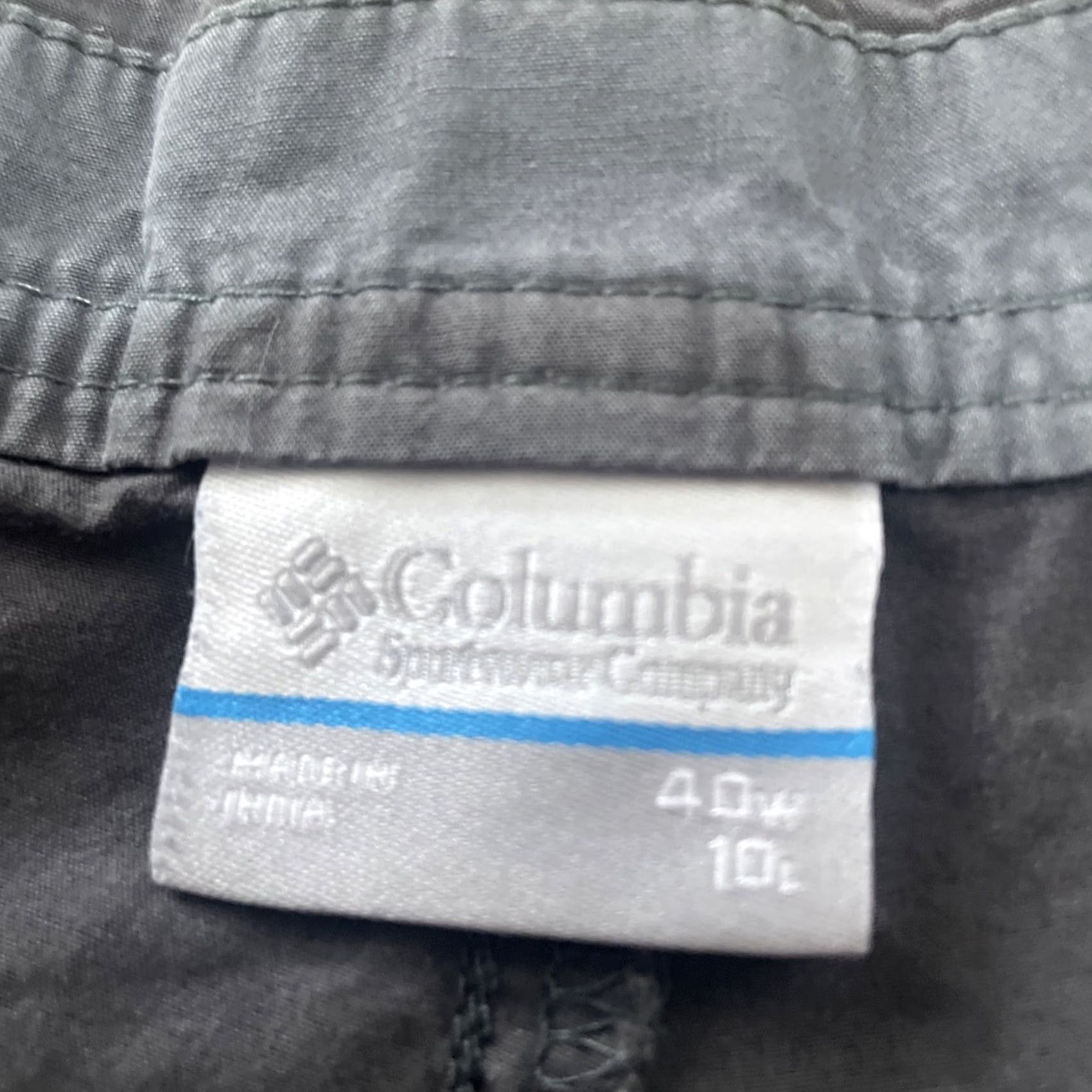 Vintage Columbia Shorts Men 40W 10L Grey Outdoor Active Cotton Chino Flat Front 40x10 QA Size US 40 / EU 56 - 6 Thumbnail