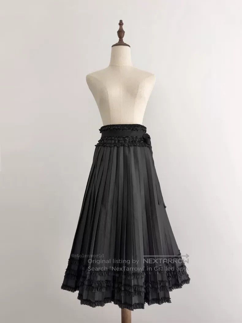 Comme des Garcons Comme Des Garcons size M Lace Pleated Skirt Size 22" - 4 Thumbnail