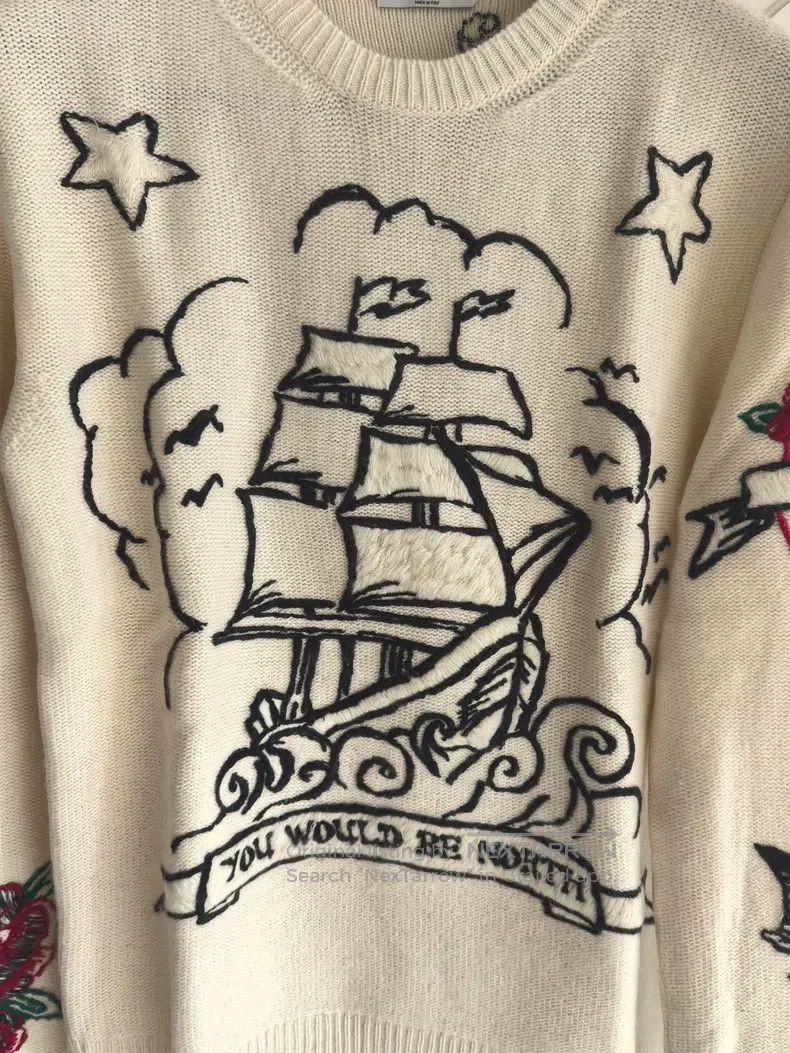 Valentino Valentino Sailboat rose sweater Size S / US 4 / IT 40 - 4 Thumbnail