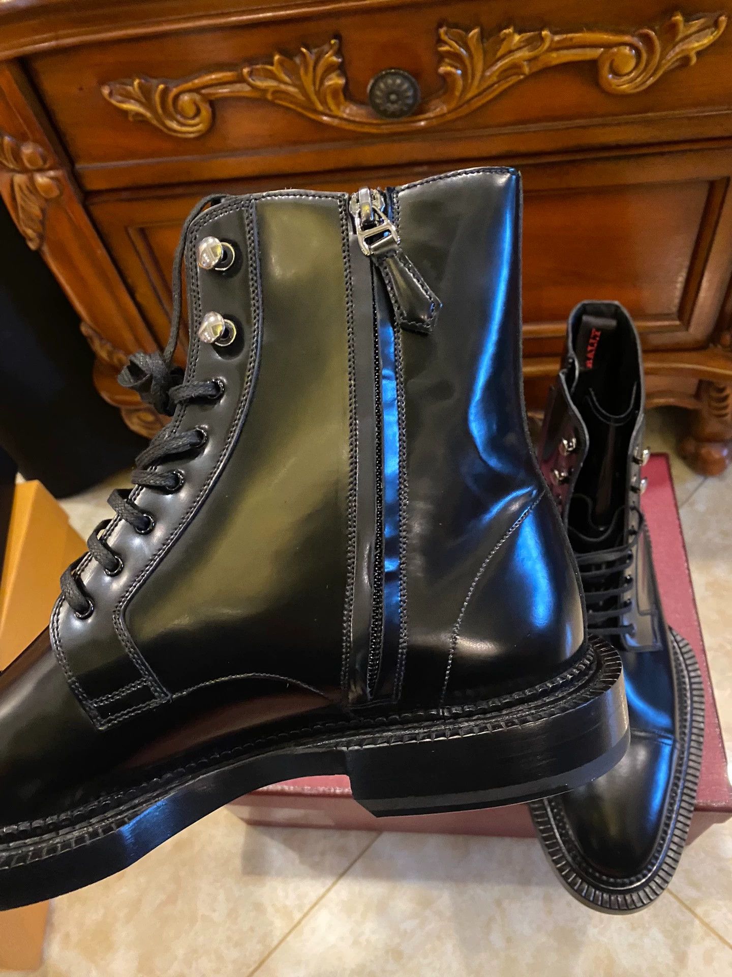 Bally BALLY SWISS MADE Hightop Leather Boots 7 Wide Band Size US 8 / EU 41 - 5 Thumbnail