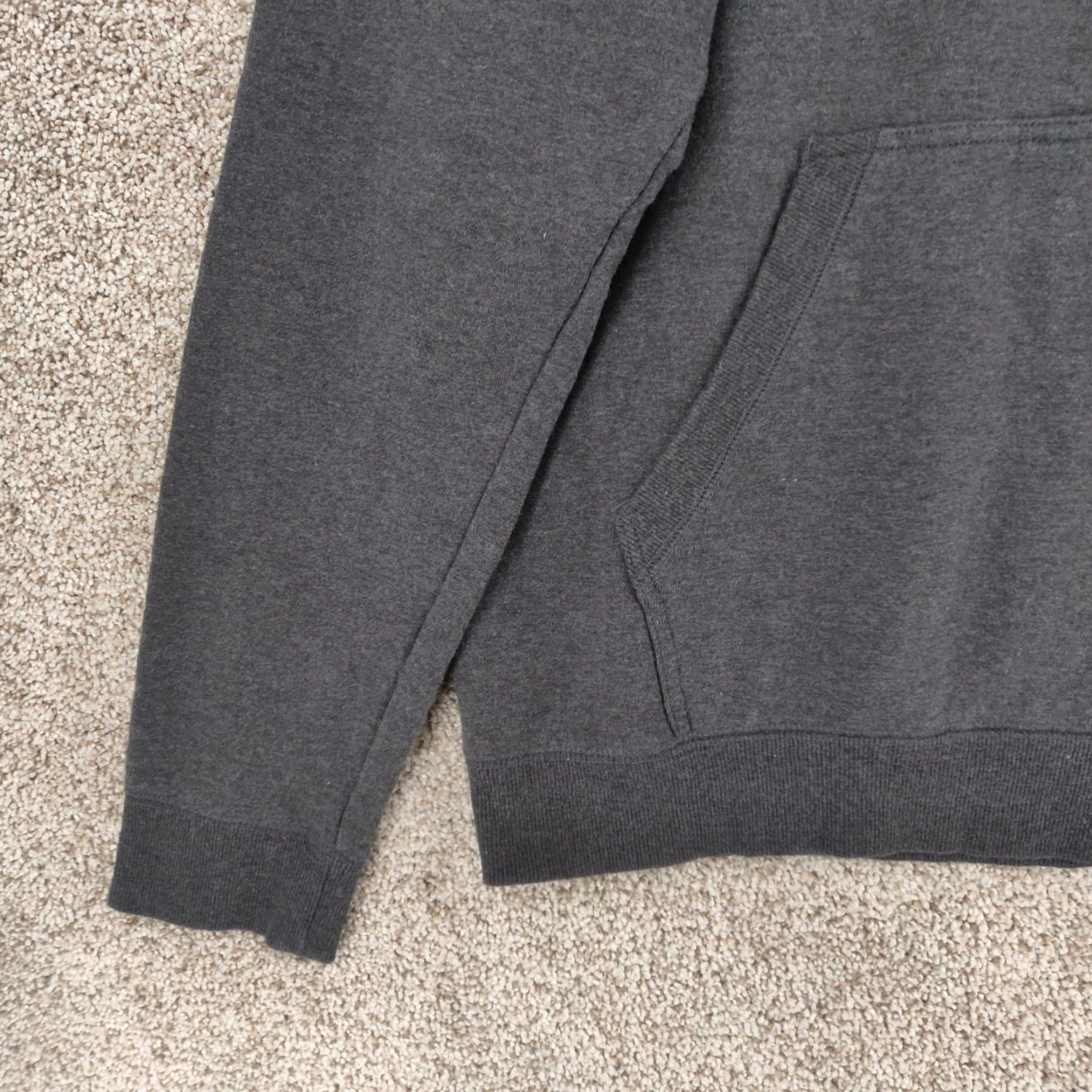 Vintage Vortex Hoodie Mens XL Gray Pullover Sweatshirt Hooded Pockets Regular Logo Army Outdoor Sports Winter Fall Size US XL / EU 56 / 4 - 3 Thumbnail