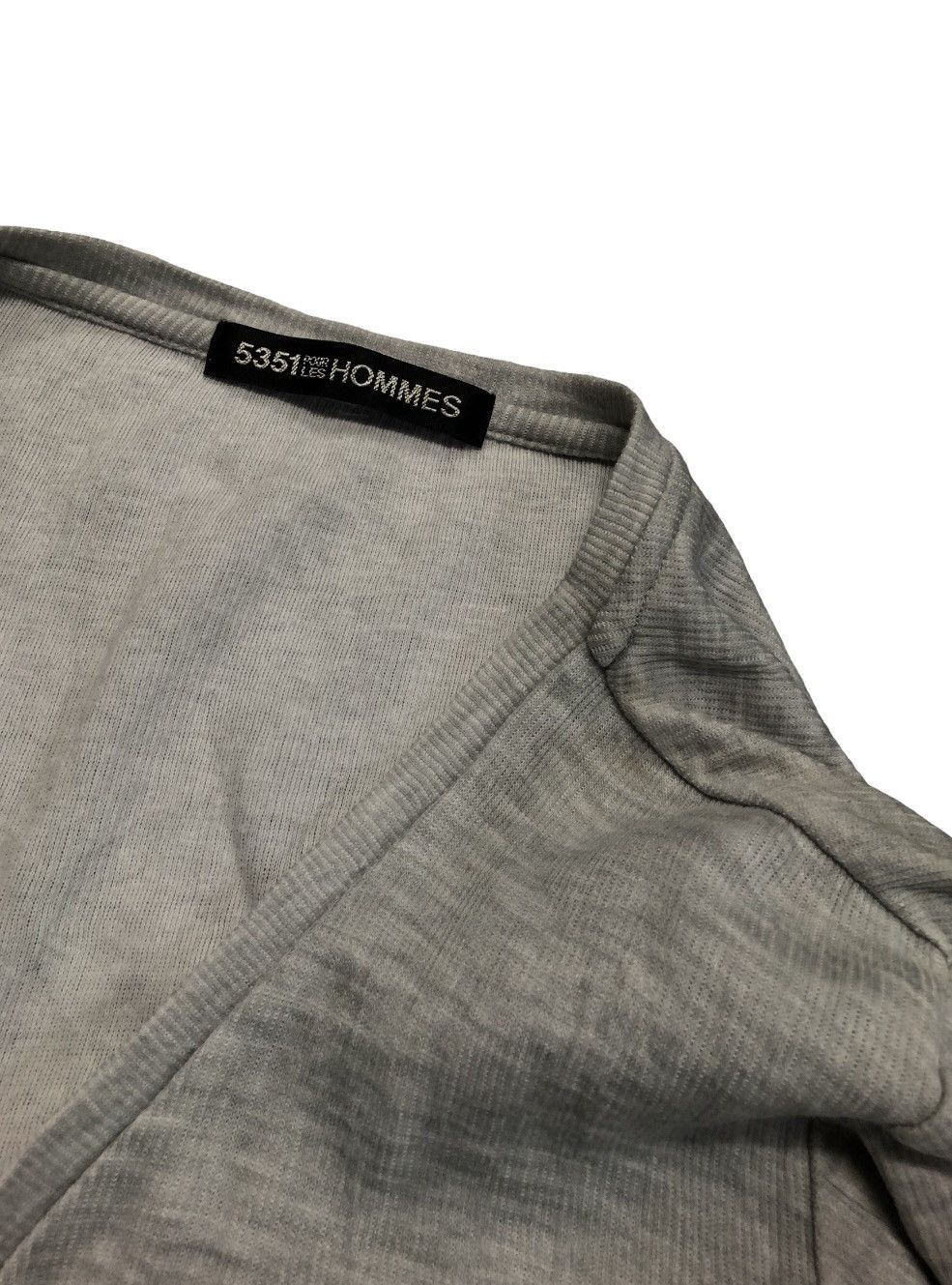 5351 POUR LES HOMMES × Designer 5351 Pour Les Hommes Vintage Long Sleeve Tee Shirt Size M / US 6-8 / IT 42-44 - 7 Thumbnail