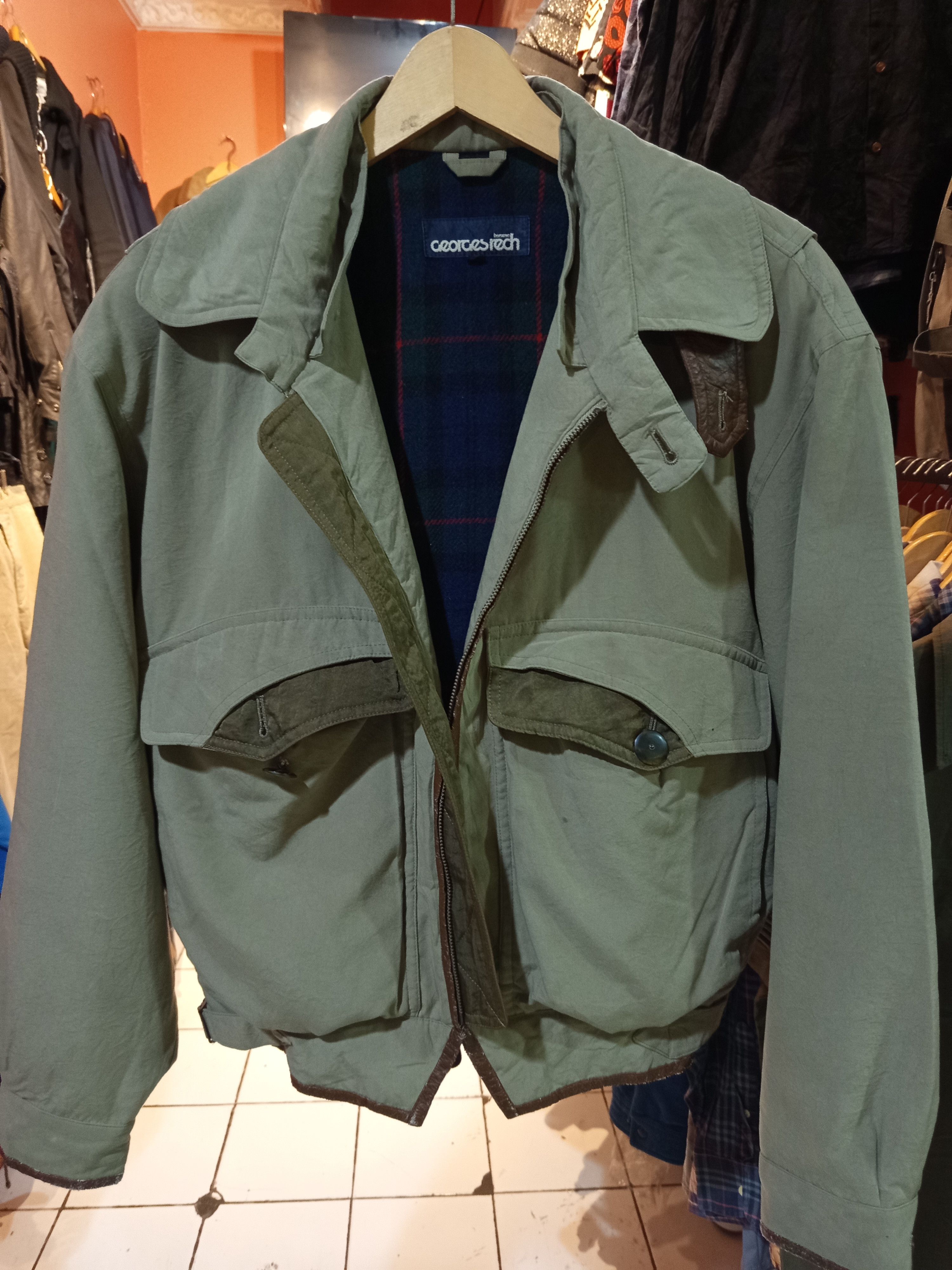 Vintage Georges Rech Homme Jacket Detachable Collar Size US L / EU 52-54 / 3 - 4 Thumbnail