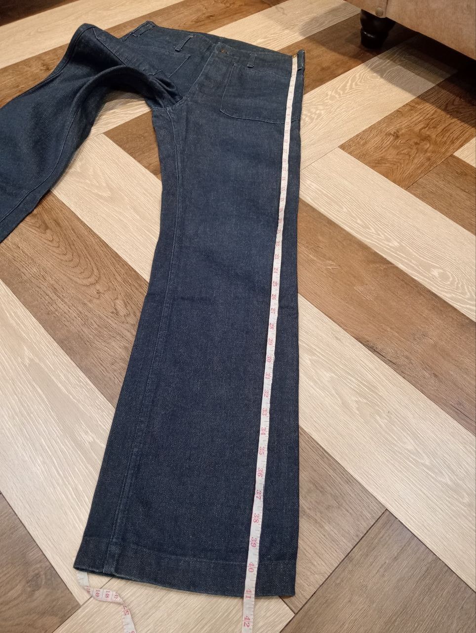 Visvim VISVIM CUBISM BLUE INDIGO SELVEDGE FLARED DENIM PANTS Size US 30 / EU 46 - 18 Thumbnail