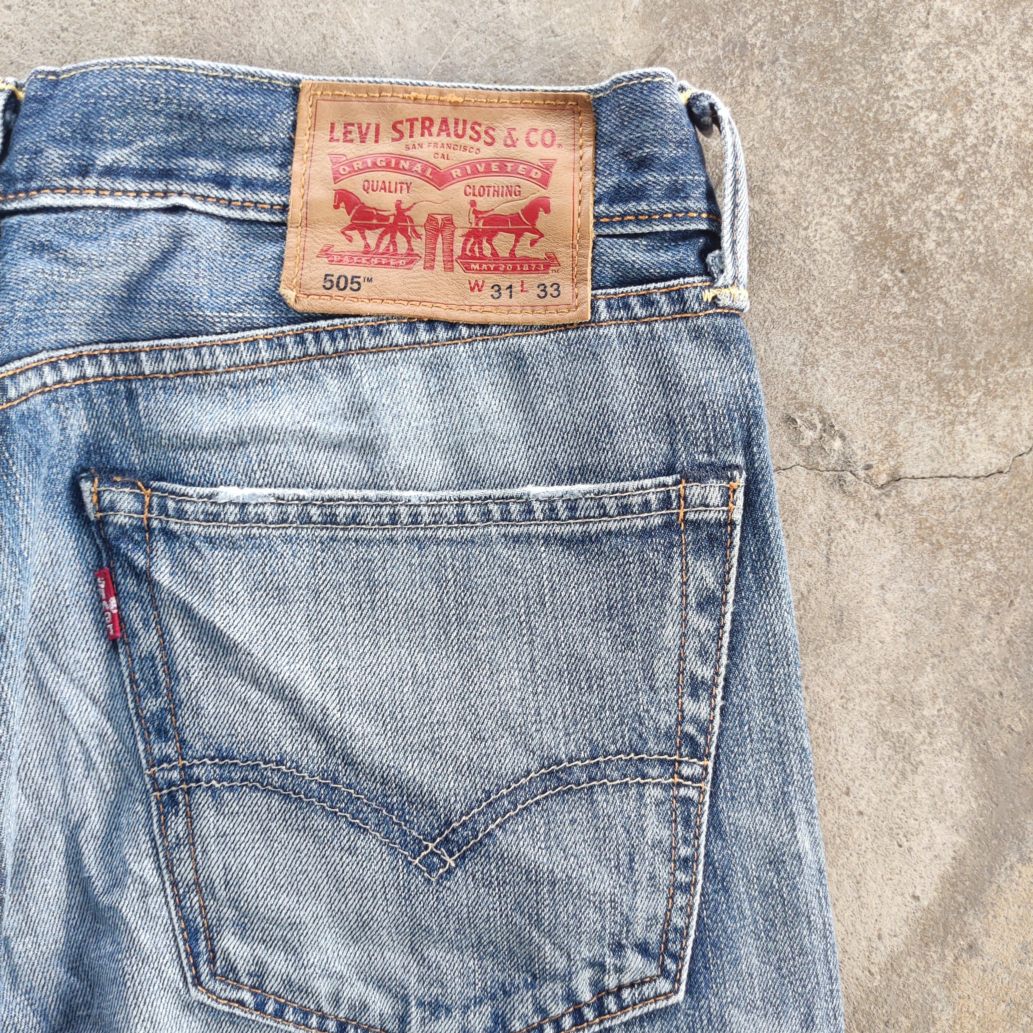 Levi's Vintage Levi's 505 Brand Jeans Ripped Faded Pants Size US 33 - 10 Thumbnail