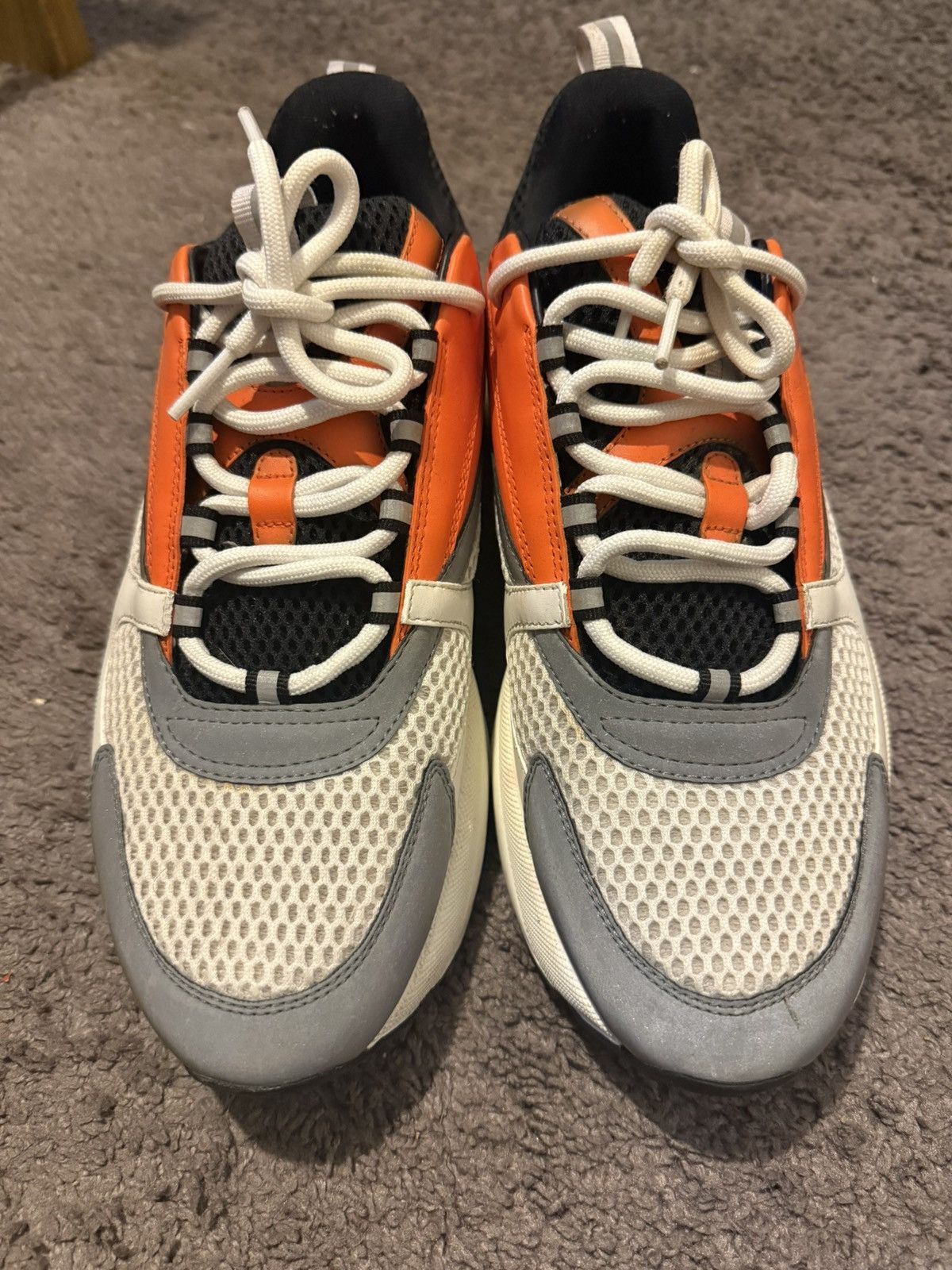 Dior Dior B22 Orange Black White Sneakers Size US 12 / EU 45 - 3 Thumbnail