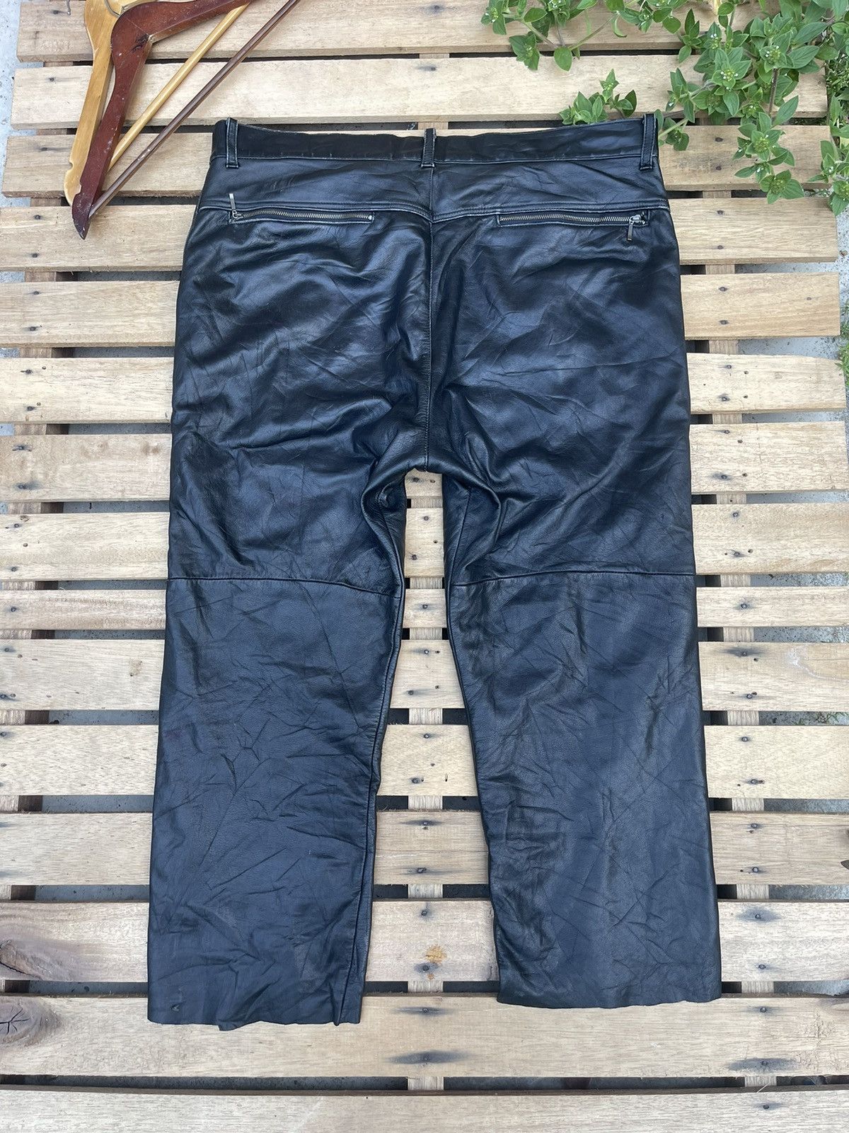 Champion Vintage 90s Champion Leather Pants Size US 38 / EU 54 - 3 Thumbnail
