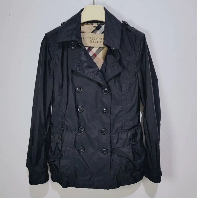 Burberry Burberry Women's Black Polyester Trench Coat Size M / US 6-8 / IT 42-44 - 1 Thumbnail