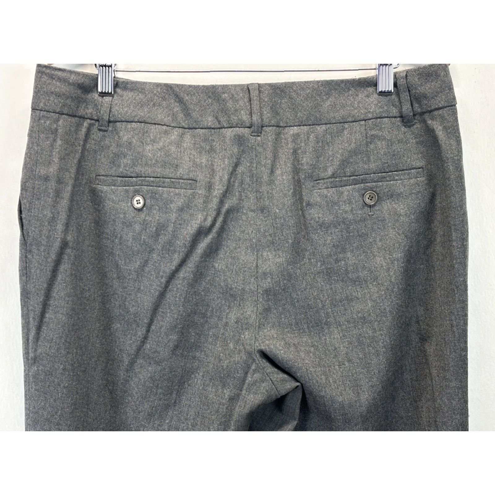Talbots Talbots Wool Dress Pants Women 14 Gray Flat Front Wide-Leg Trousers Dress Pants 90s? No, keep generic. Size 36" / US 14 / IT 50 - 4 Thumbnail