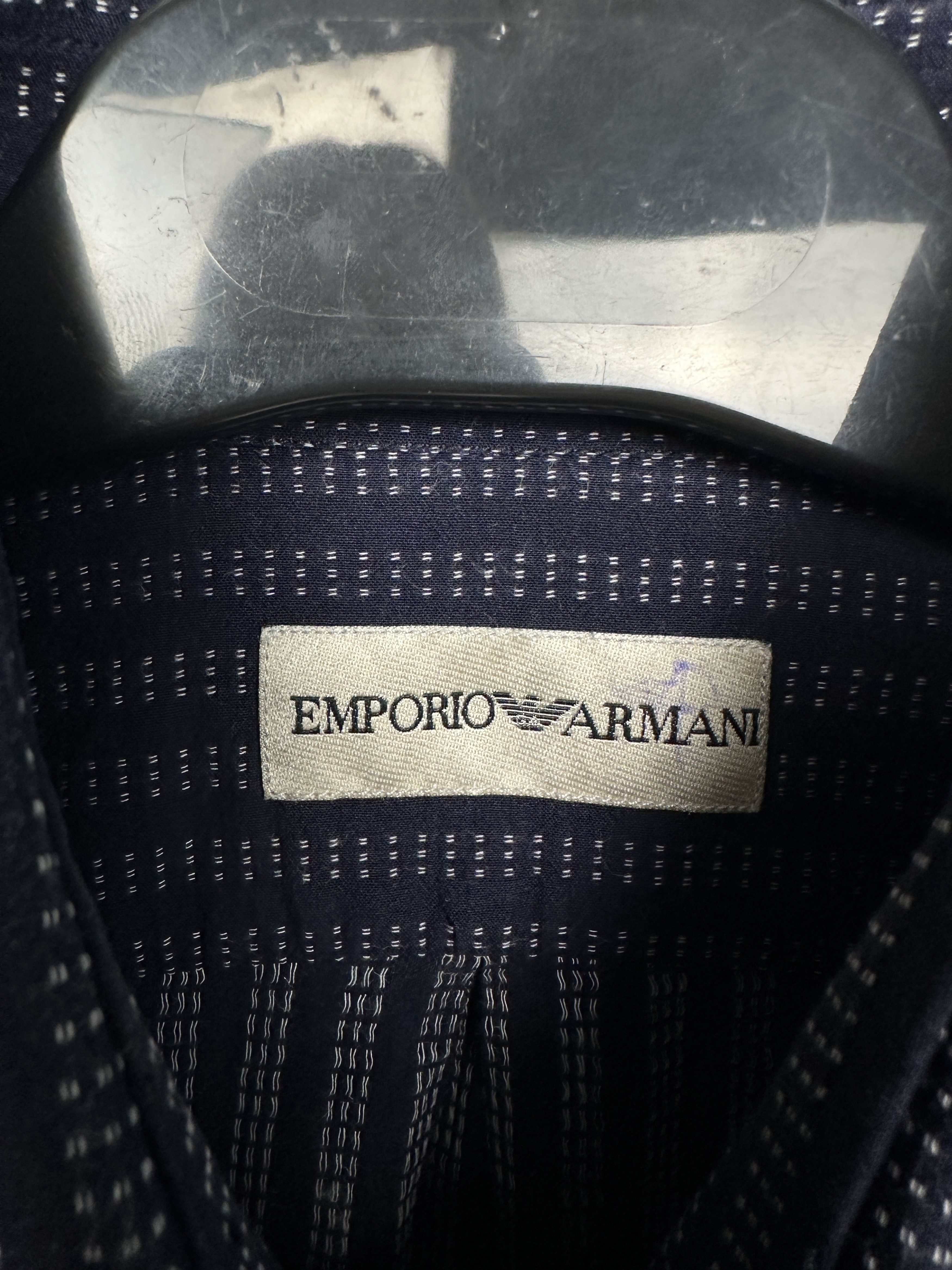 Emporio Armani Emporio Armani Mens Long Sleeve Shirt Size US L / EU 52-54 / 3 - 3 Thumbnail