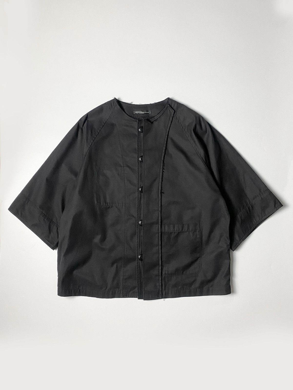 Y's × Yohji Yamamoto Y’s - Half-sleeve Collarless Jacket Size US M / EU 48-50 / 2 - 3 Thumbnail