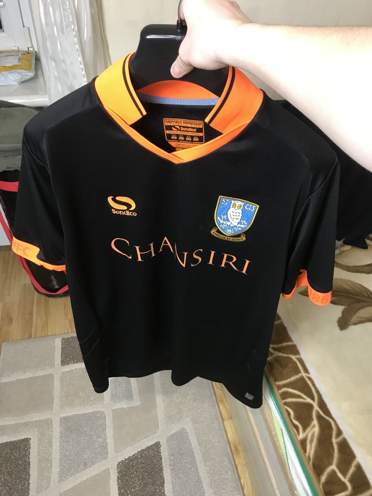 Other 🔥 2017 2018 Sheffield Wednesday Away Soccer Jersey Sondico Size US L / EU 52-54 / 3 - 5 Thumbnail