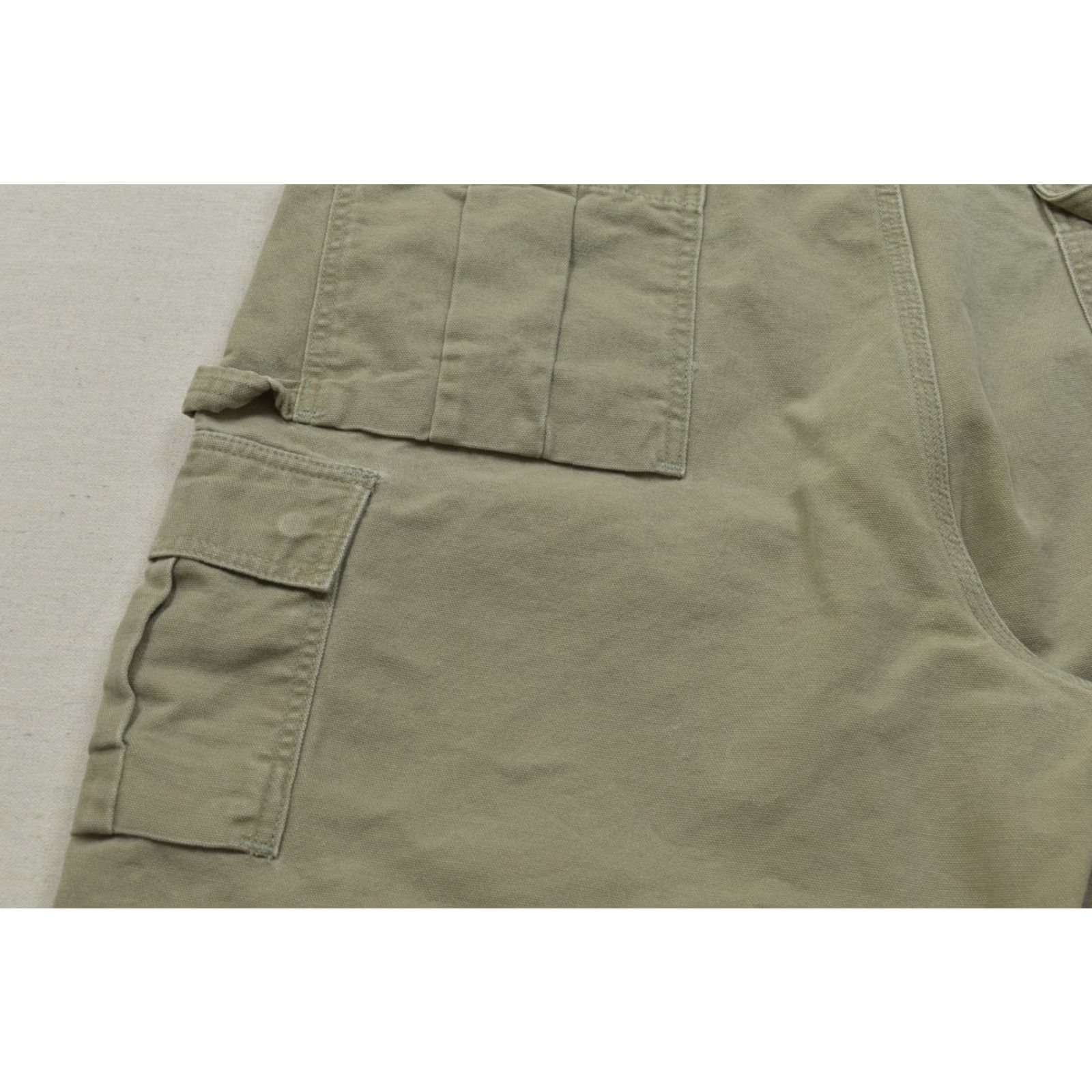 Carhartt Carhartt Men’s Cargo Pants Khaki Canvas 42x30 Relaxed Straight Workwear Pocket Dungaree Size 42 30 Regular Mens Size US 42 / EU 58 - 6 Thumbnail