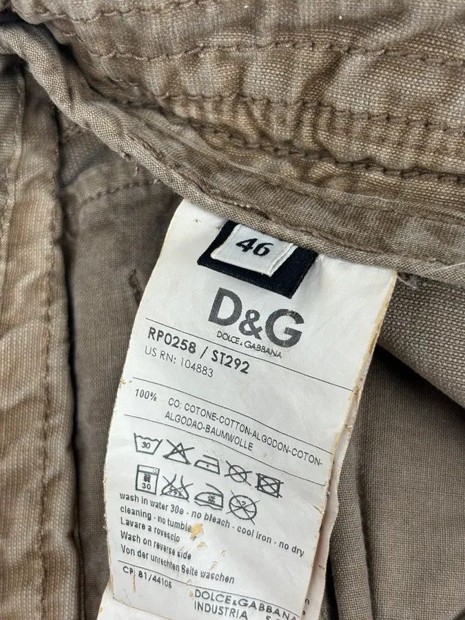 Dolce & Gabbana AW2006 Dolce & Gabbana Beige Cargo Military Pants Size US 32 / EU 48 - 13 Thumbnail