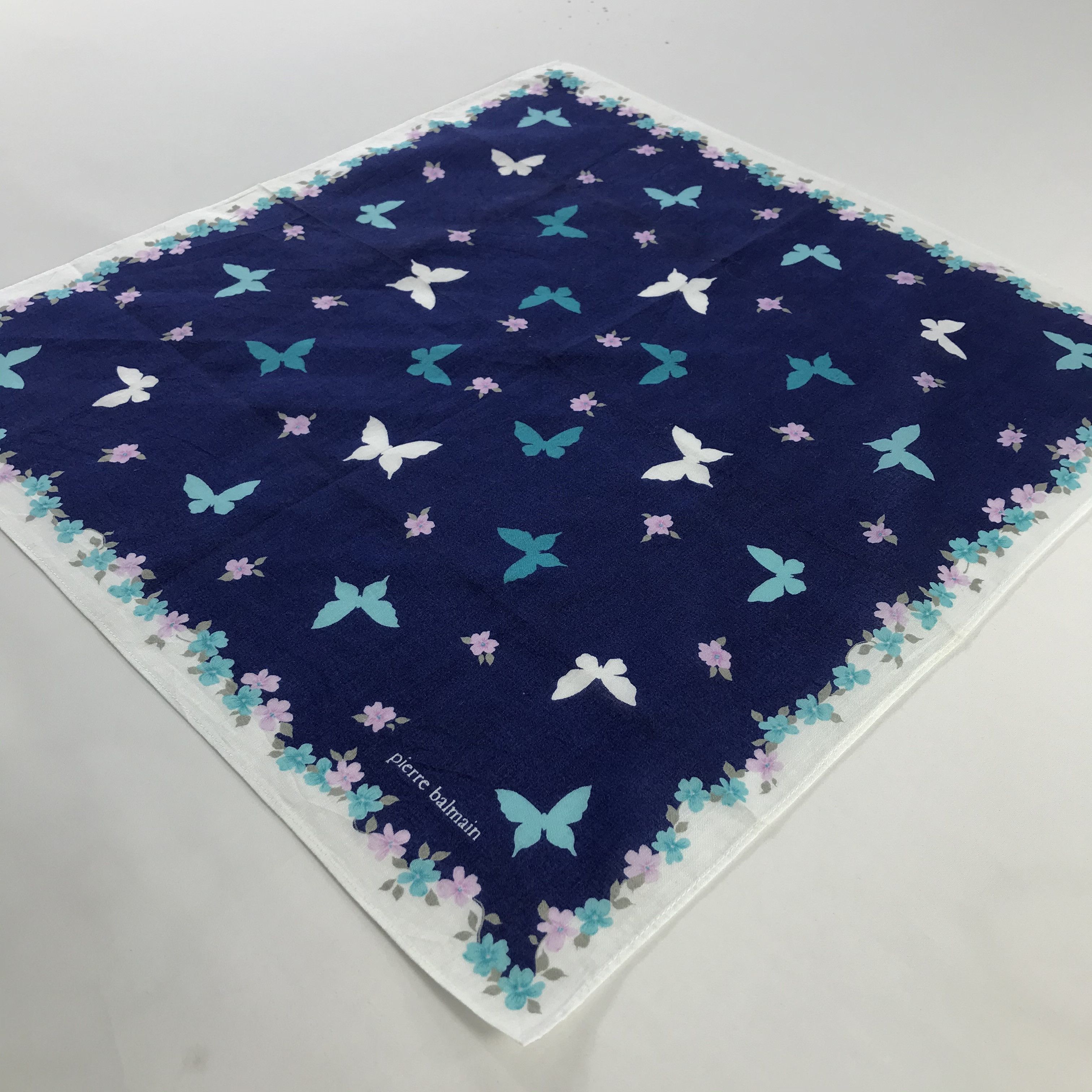 Pierre Balmain × Vintage Pierre Balmain Bandana / Handkerchief / Neckerchief - S516 Size ONE SIZE - 2 Thumbnail
