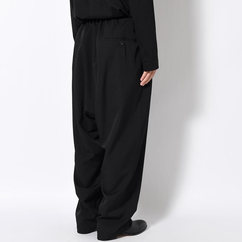 Yohji Yamamoto Yohji Yamamoto Pour Homme - WOOL GABARDINE SIDE TUCK PANTS Size US 32 / EU 48 - 9 Thumbnail