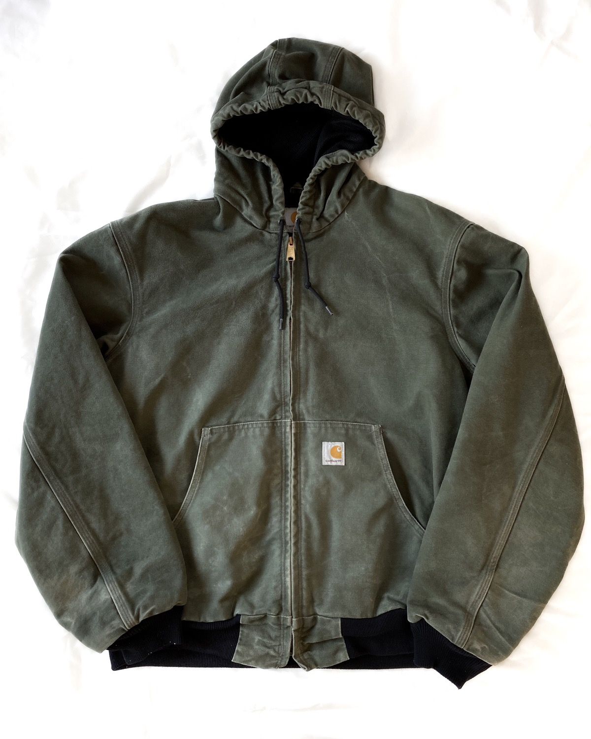 Vintage VINTAGE CARHARTT HOODED ACTIVE JACKET : FOREST GREEN Size US XL / EU 56 / 4 - 1 Preview