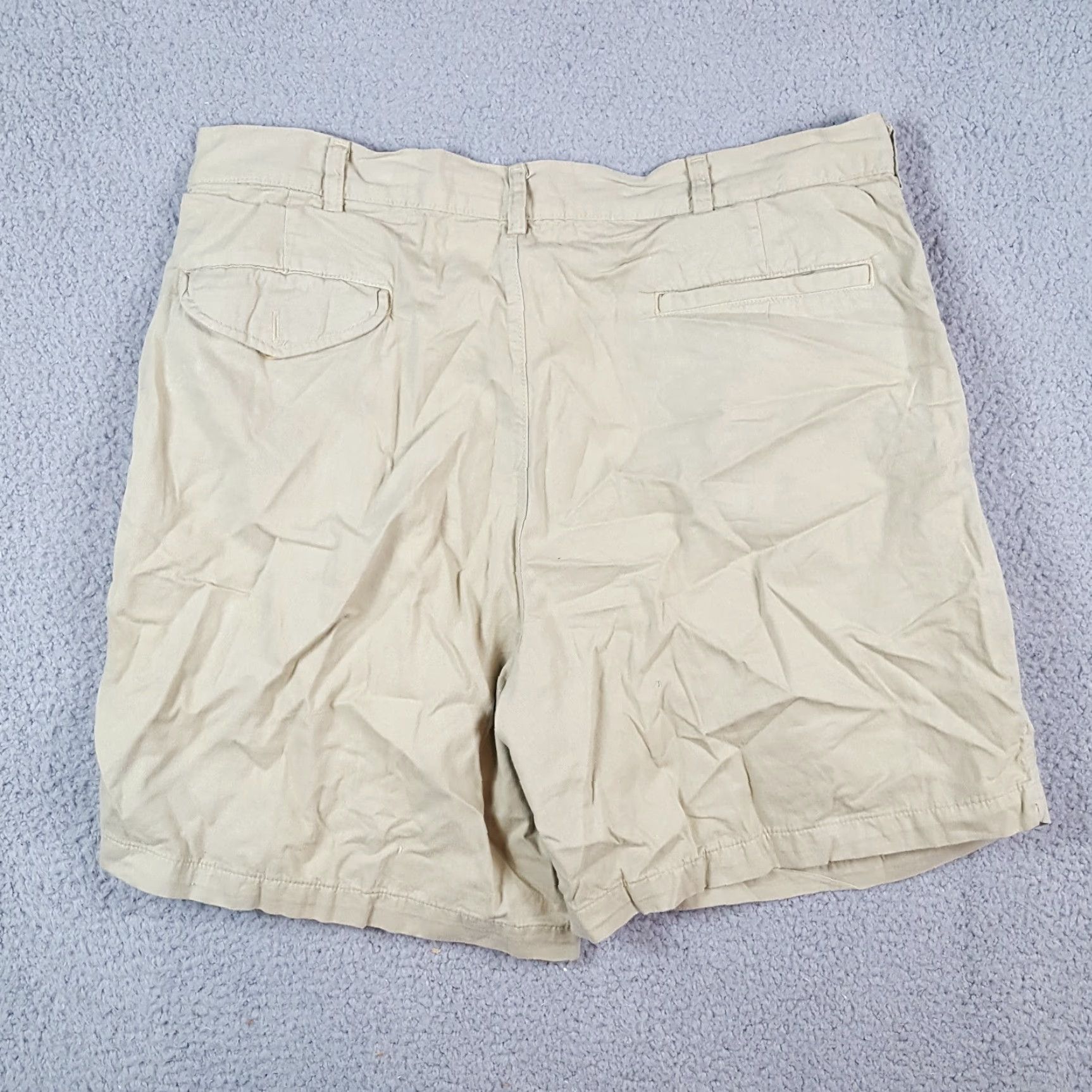 Vintage VINTAGE Grand Slam Men's Chino Shorts Relaxed Fit 38 Khaki Pleated Front Summer Casual Retro Y2K Size US 38 / EU 54 - 5 Thumbnail