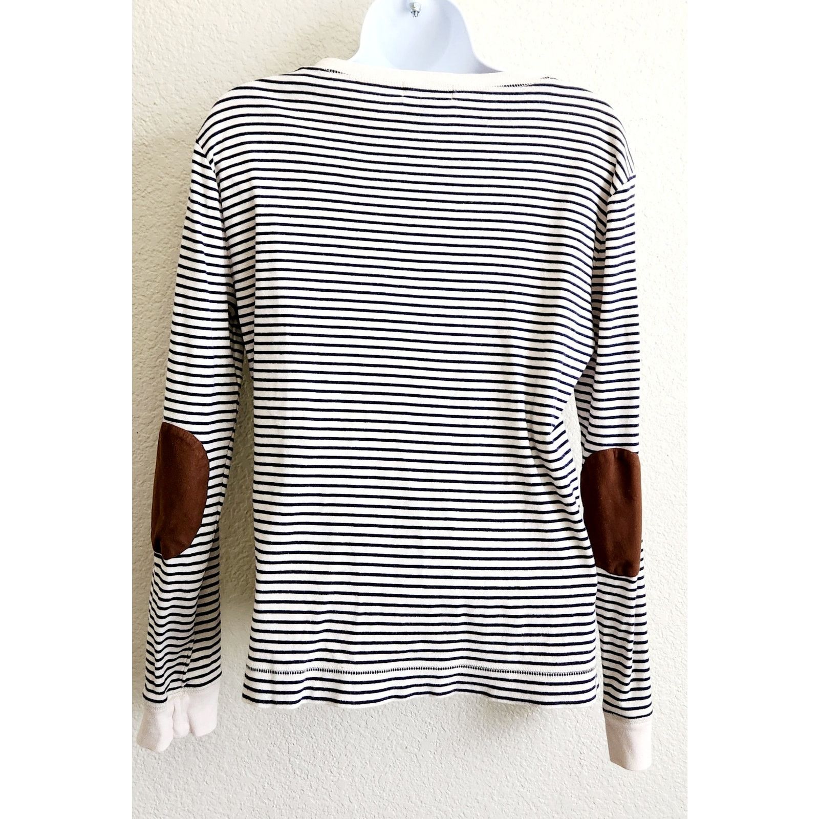 Other LRL Lauren Jeans Co Black Cream Stripes Top XL Long Sleeves Size XL / US 12-14 / IT 48-50 - 4 Thumbnail