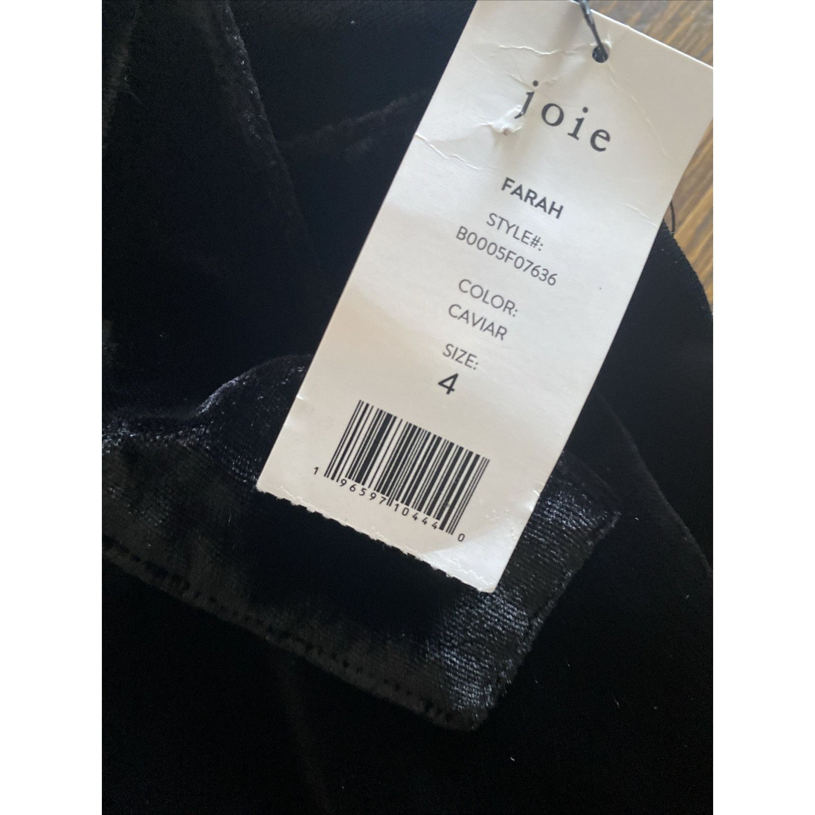 Joie Joie Farah High Waist Velvet Pants Women 4 Caviar Pockets Size 27" / US 4 / IT 40 - 5 Thumbnail