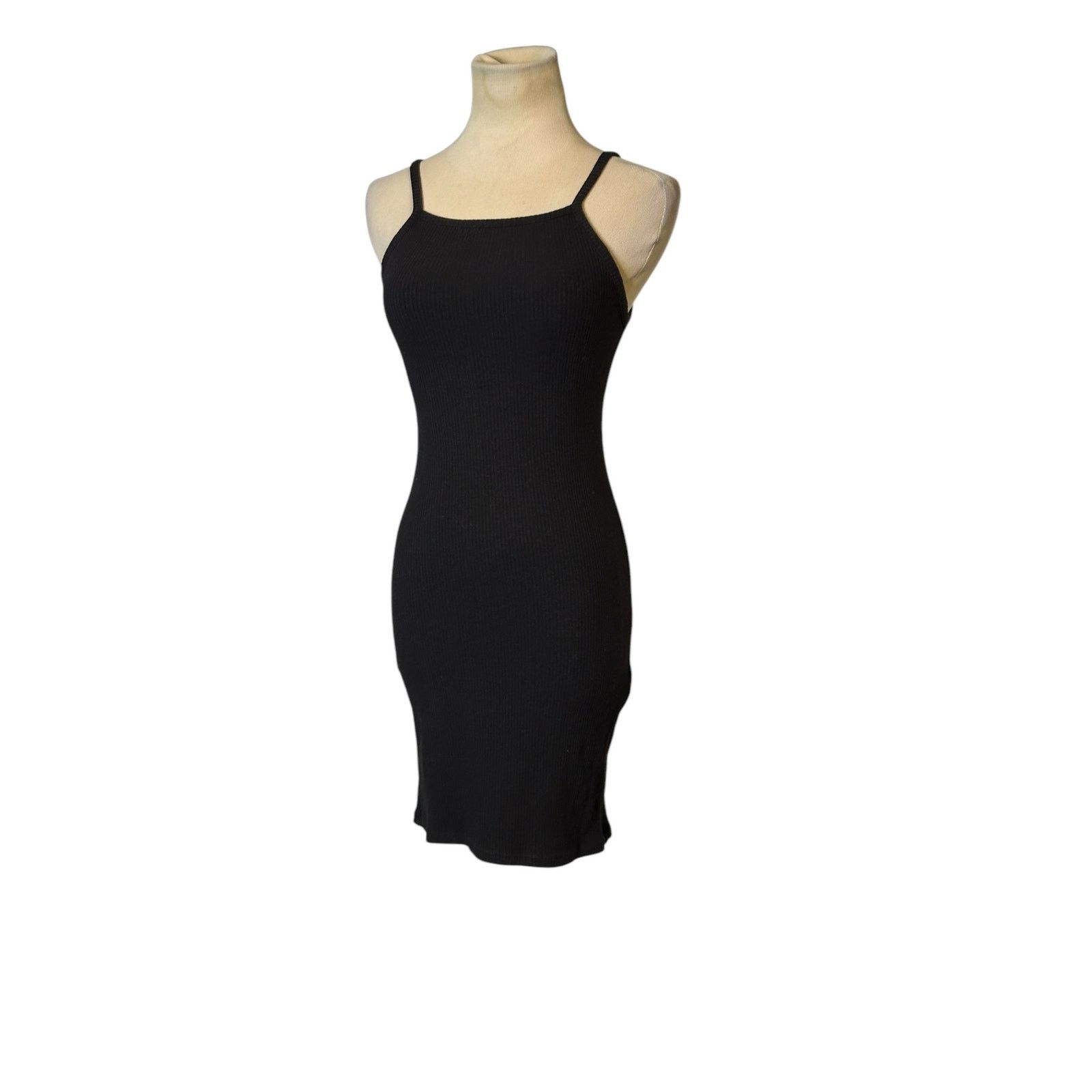 Bershka Bershka black ribbed tank mini dress size XS Size XS / US 0-2 / IT 36-38 - 9 Thumbnail