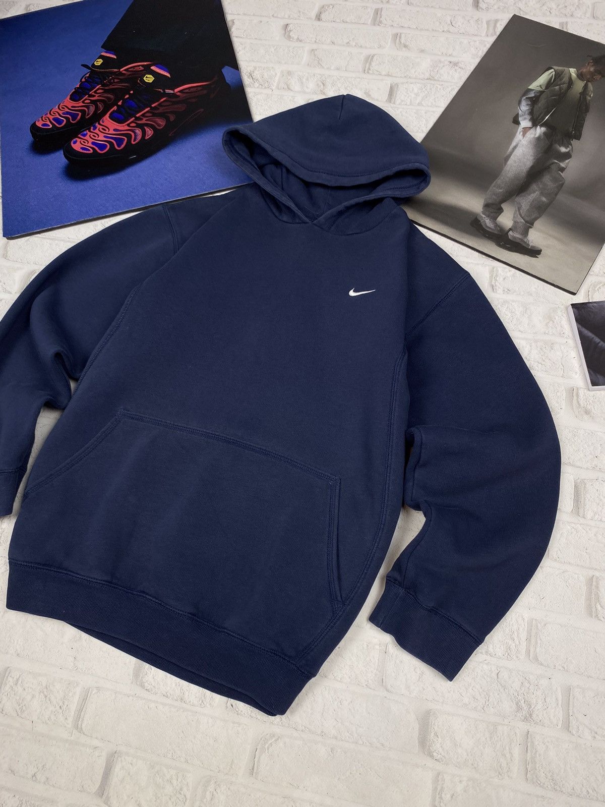 Vintage Faded shops Navy Nike Hoodie