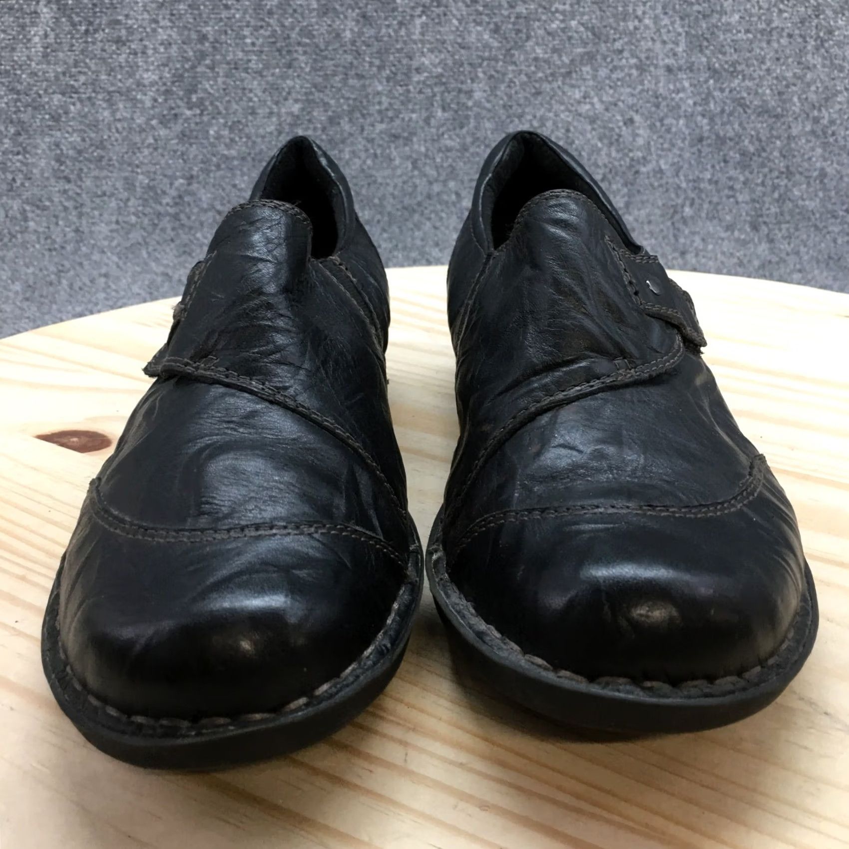 Clarks Clarks Loafer Womens 9M Black Carol Round Toe Slip On Casual Leather Shoes 67196 Size US 9 / IT 39 - 5 Thumbnail