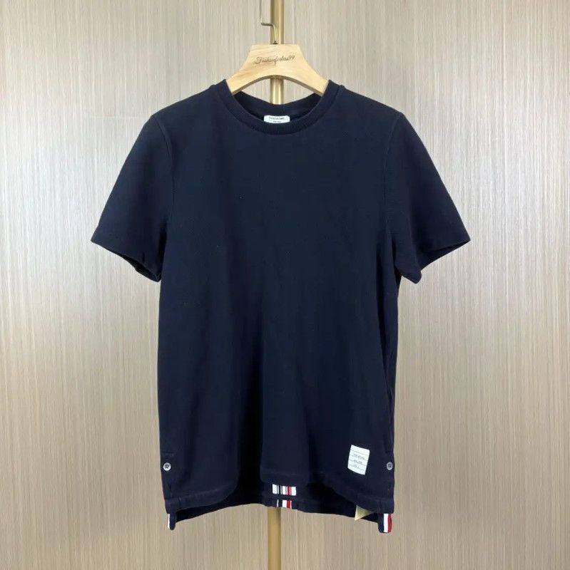 Thom Browne Thom Browne Black Cotton Women's T-Shirt 0089 Size S / US 4 / IT 40 - 1 Thumbnail