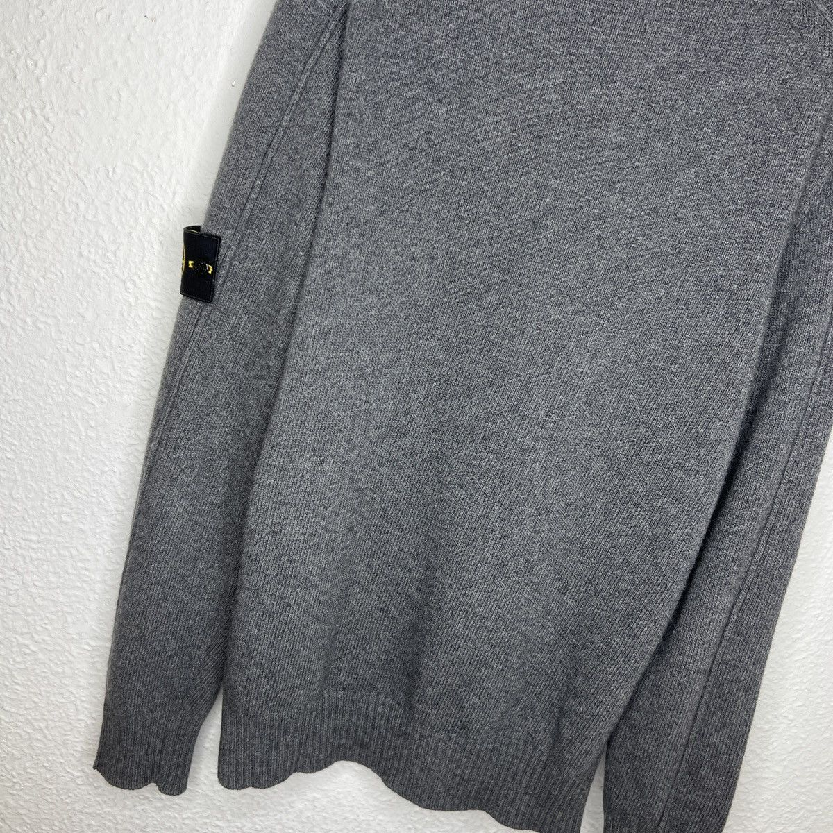 Stone Island Stone Island Knitwear Sweater Jumper Heavy Half Zip Grey Size US XL / EU 56 / 4 - 8 Thumbnail